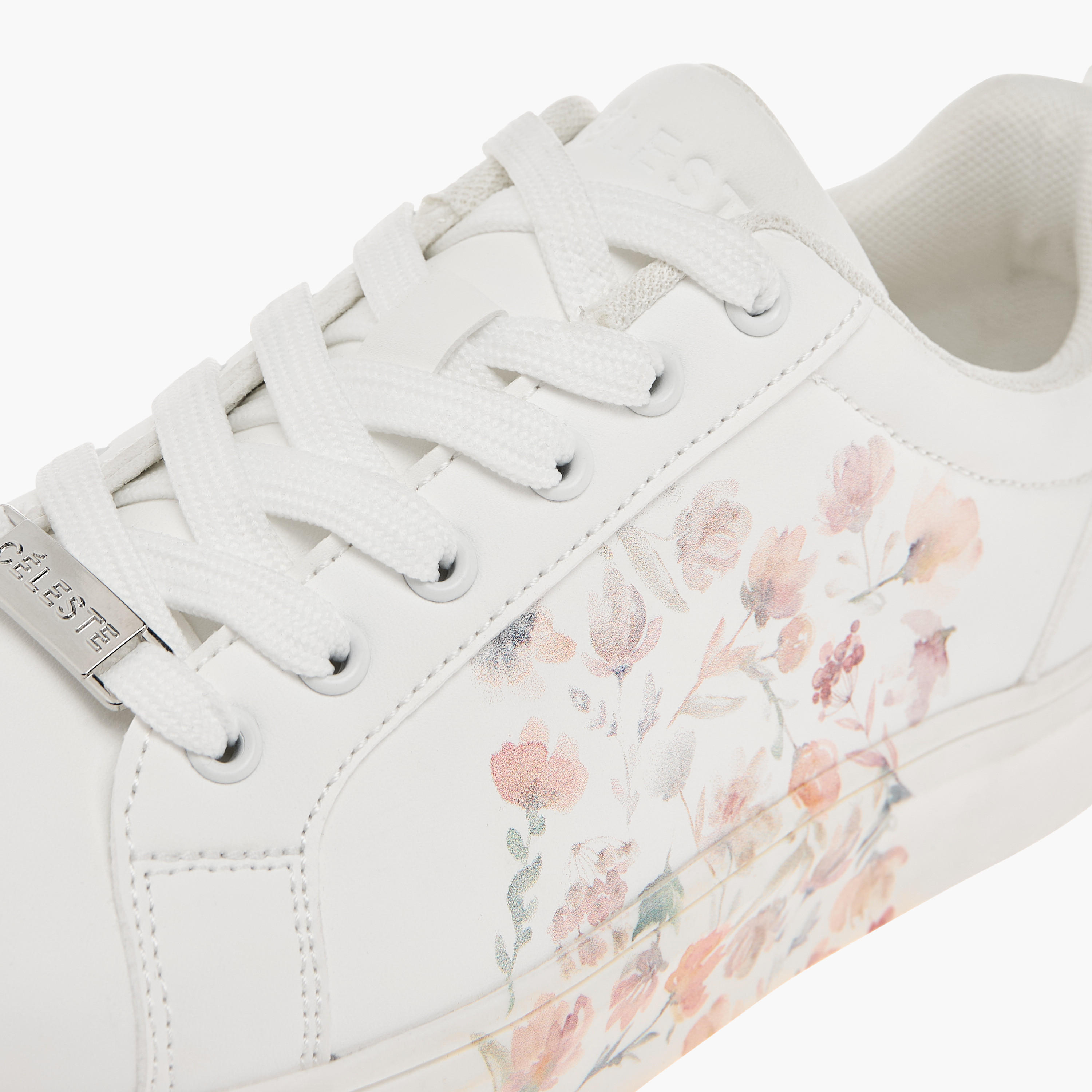 Celeste Women's Floral Print Sneakers with Lace-Up Closure-women-shoes-sneakers-image-4