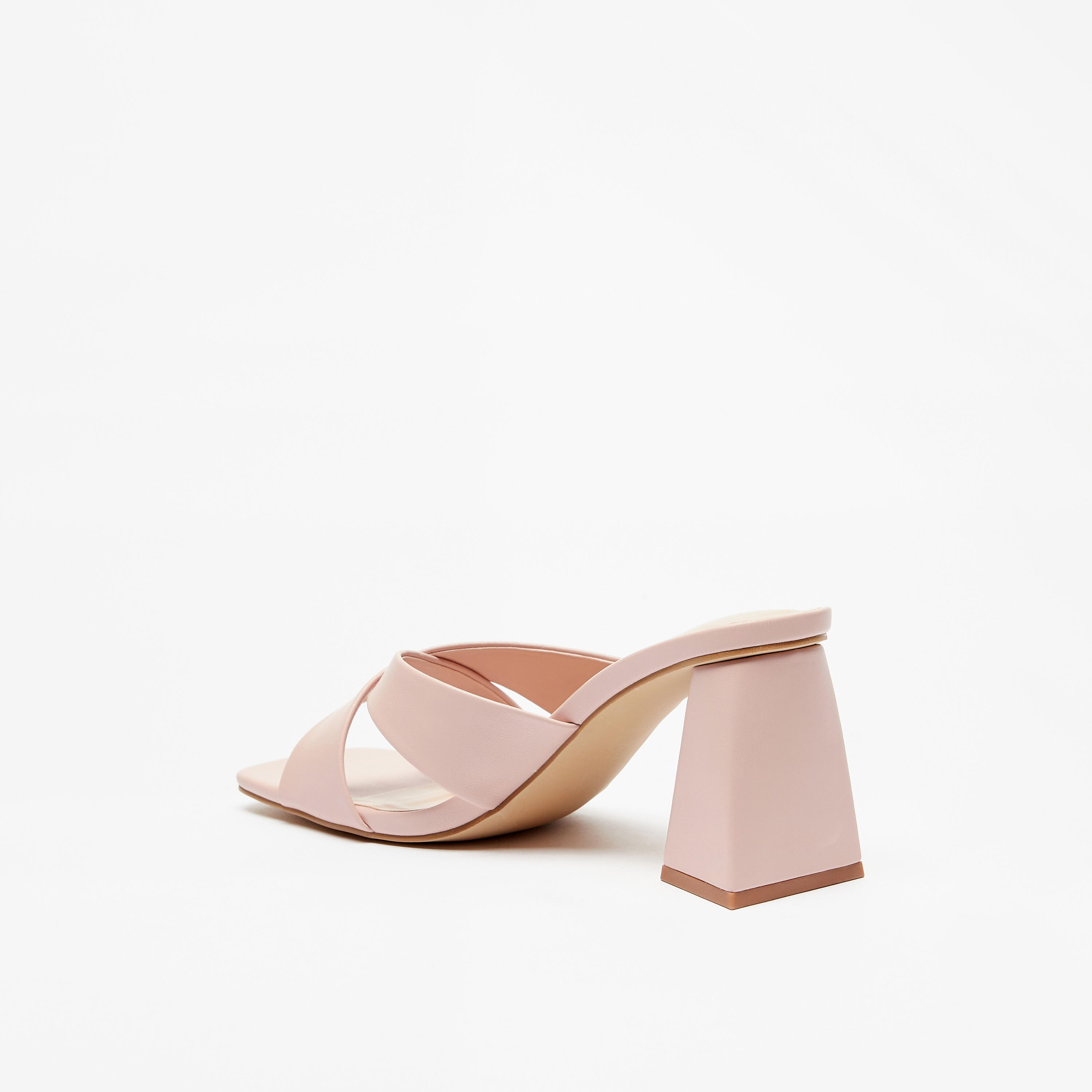 Celeste Solid Slip-On Sandals with Cross Straps and Block Heels-women-shoes-heels-image-2