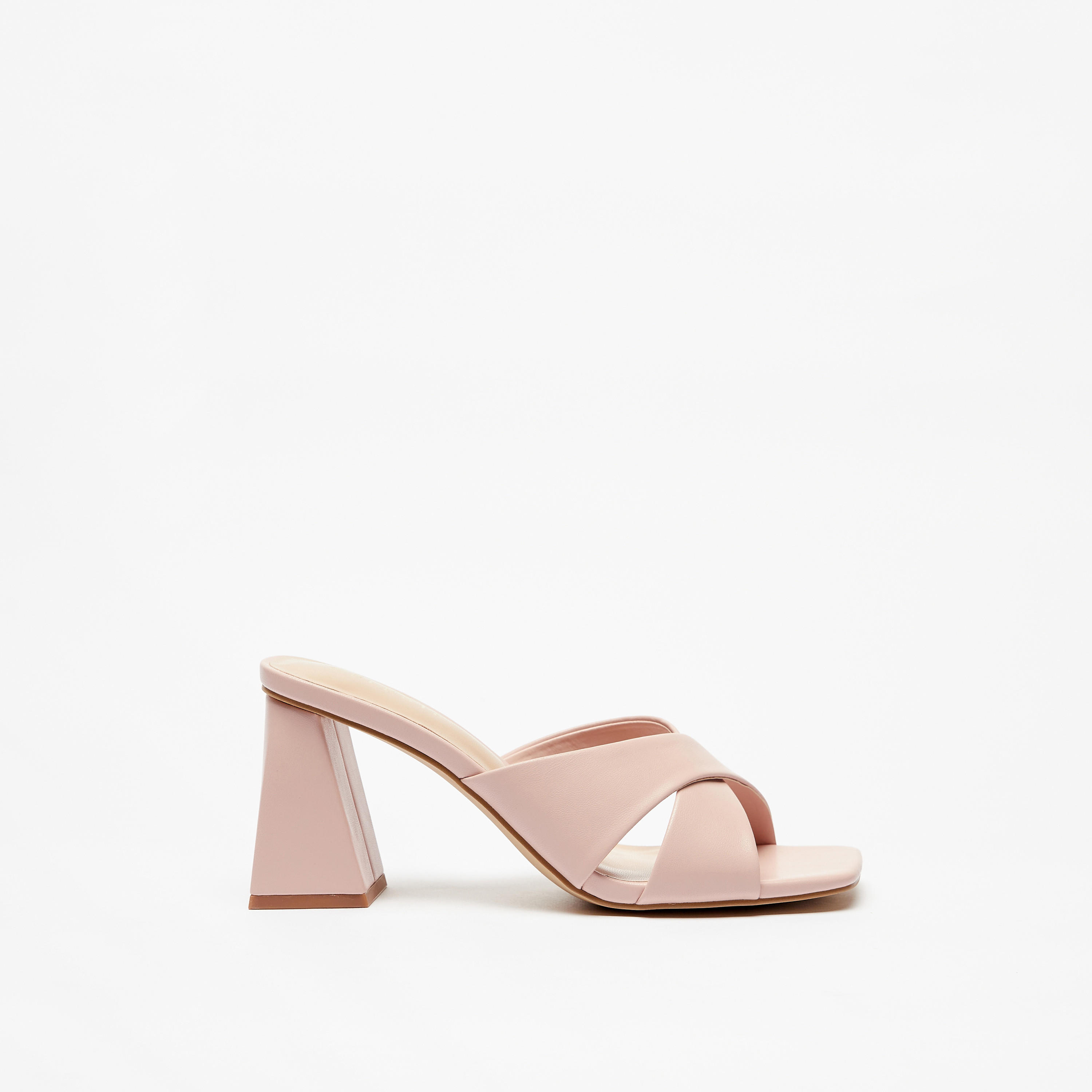 Celeste Solid Slip-On Sandals with Cross Straps and Block Heels-women-shoes-heels-image-3