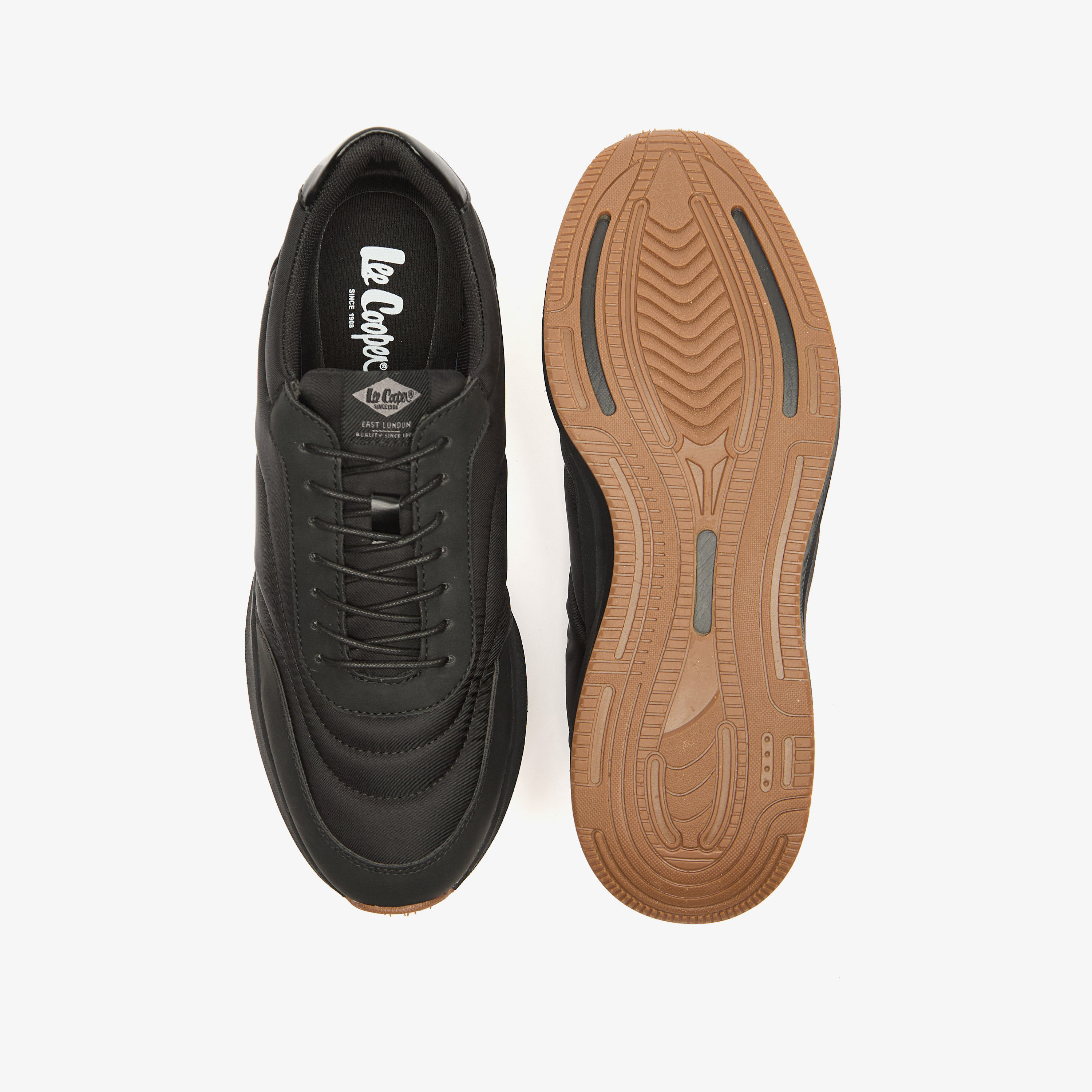 Lee Cooper Men's Panelled Sneakers with Lace-Up Closure-men-shoes-sneakers-image-9
