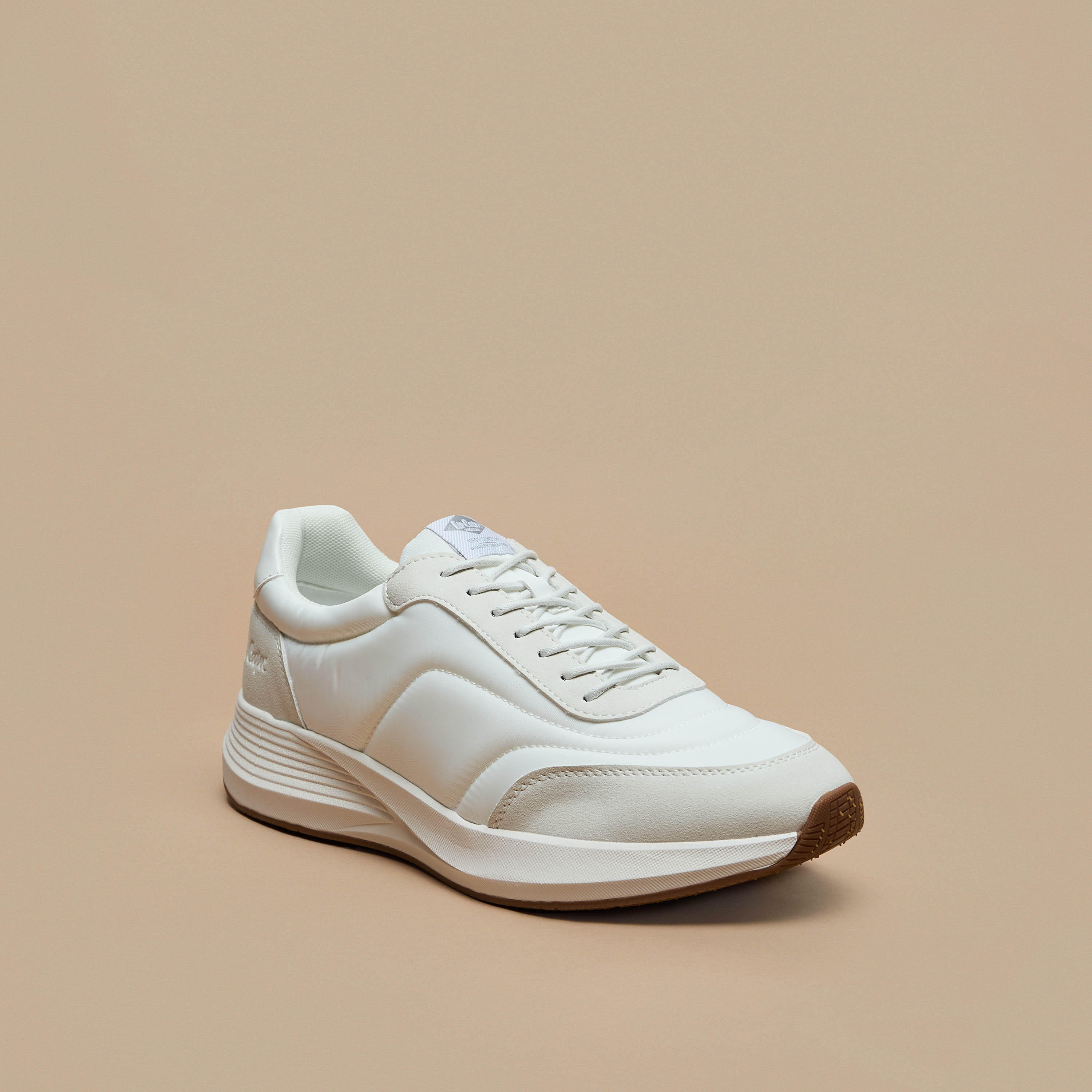 Lee Cooper Men's Panelled Sneakers with Lace-Up Closure-men-shoes-sneakers-image-1