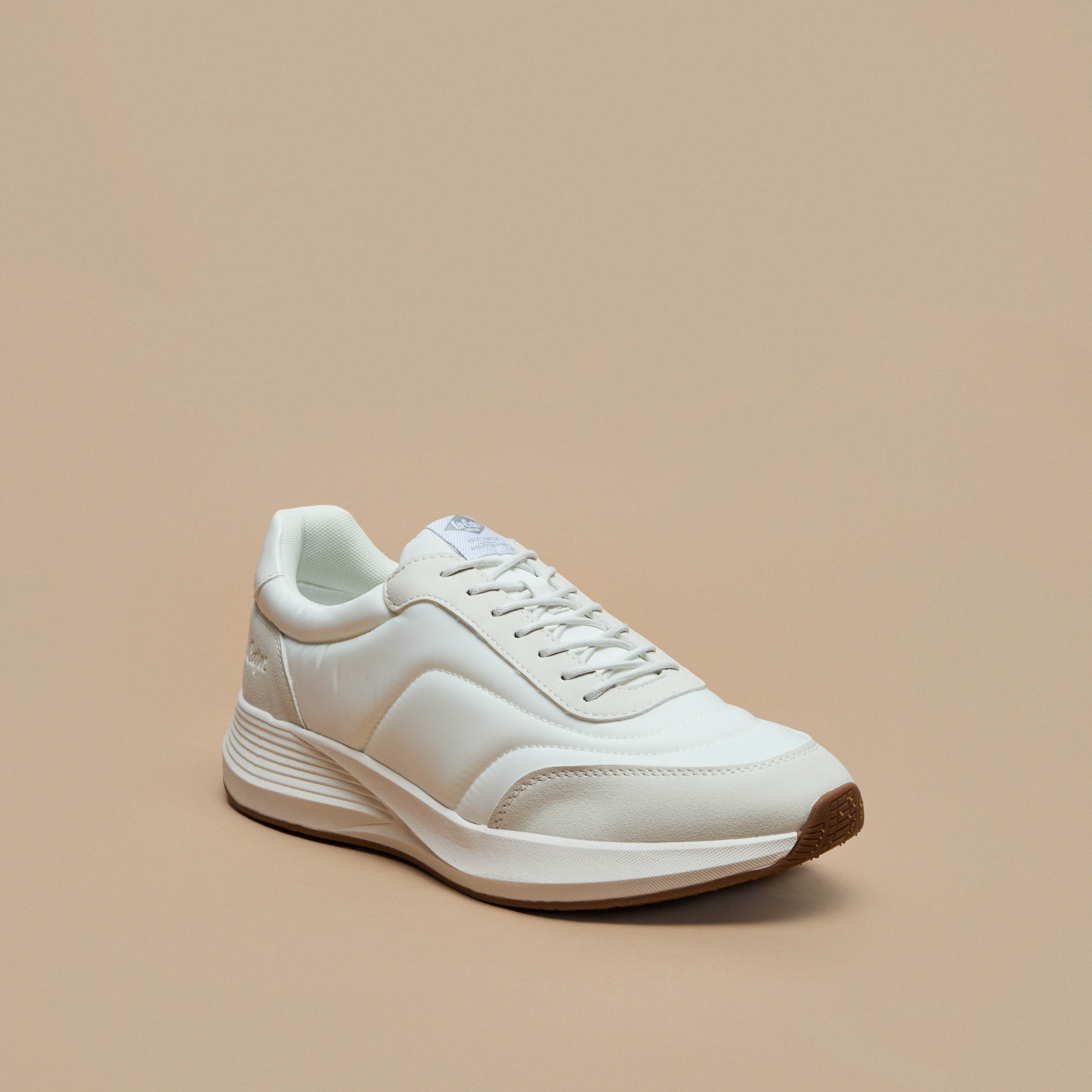 Lee Cooper Men's Panelled Sneakers with Lace-Up Closure-men-shoes-sneakers-image-1