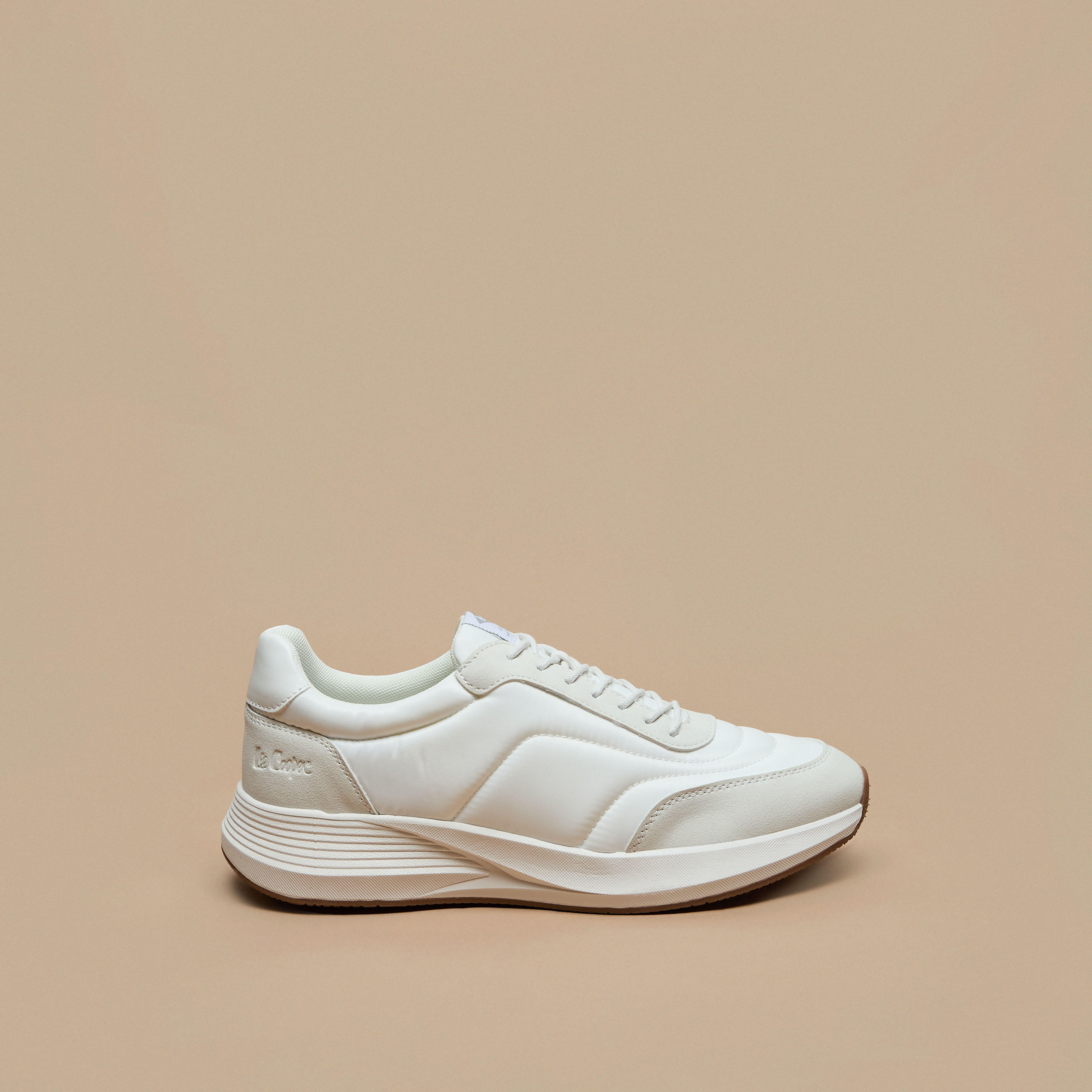 Lee Cooper Men's Panelled Sneakers with Lace-Up Closure-men-shoes-sneakers-image-3