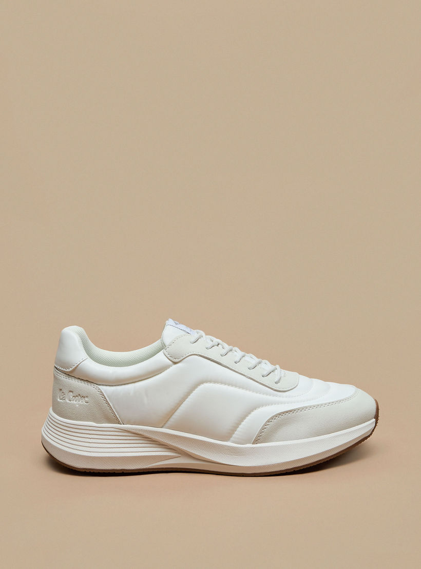 Lee Cooper Men's Panelled Sneakers with Lace-Up Closure-men-shoes-sneakers-image-3