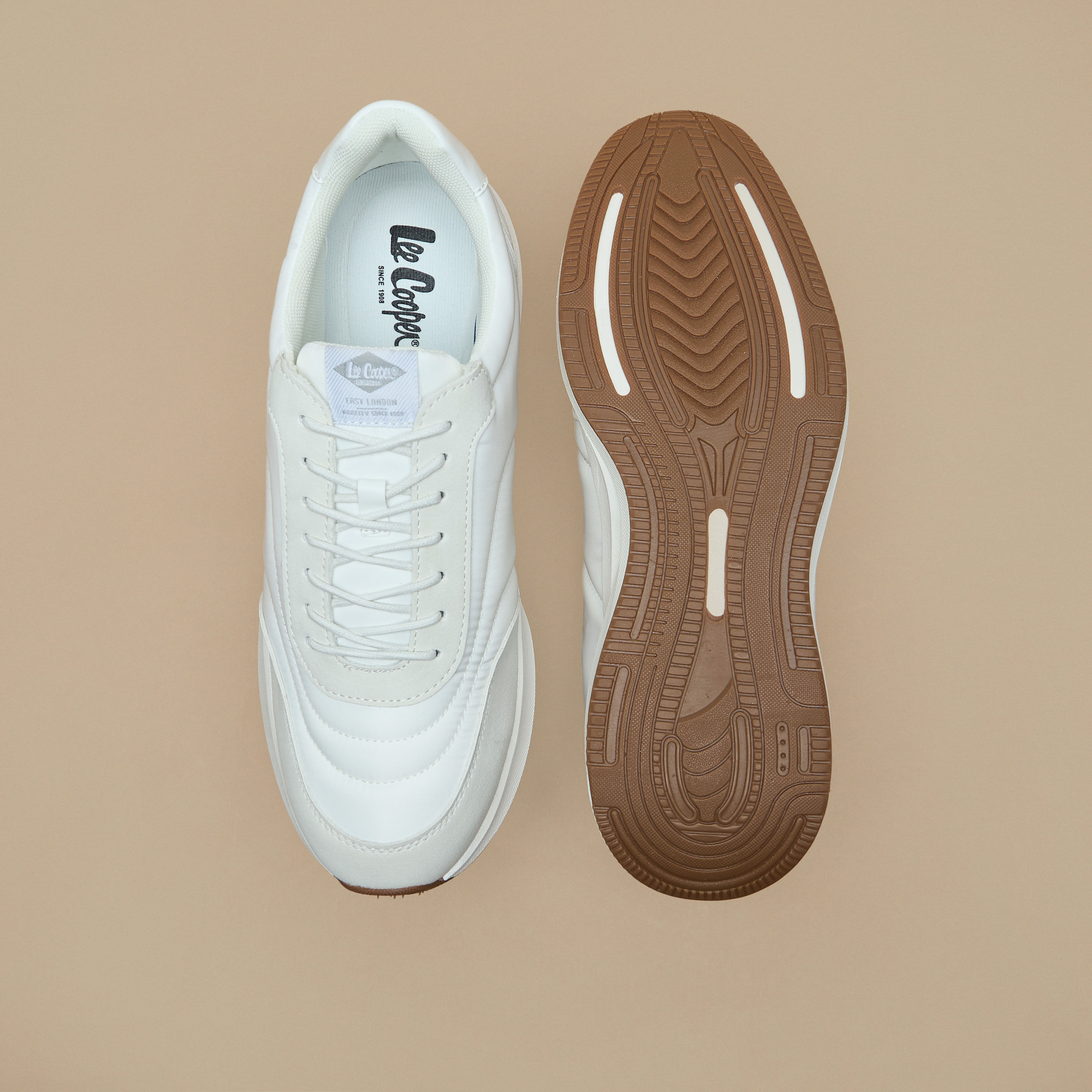 Lee Cooper Men's Panelled Sneakers with Lace-Up Closure-men-shoes-sneakers-image-4