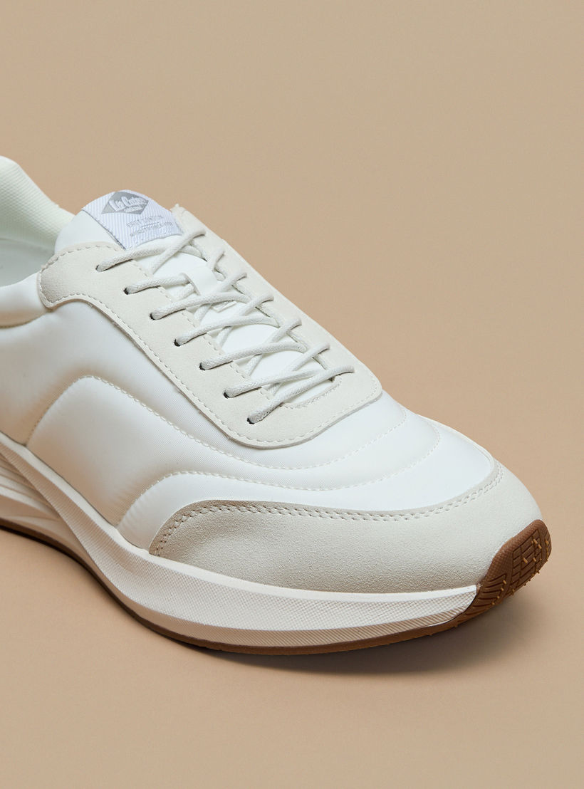 Lee Cooper Men's Panelled Sneakers with Lace-Up Closure-men-shoes-sneakers-image-5