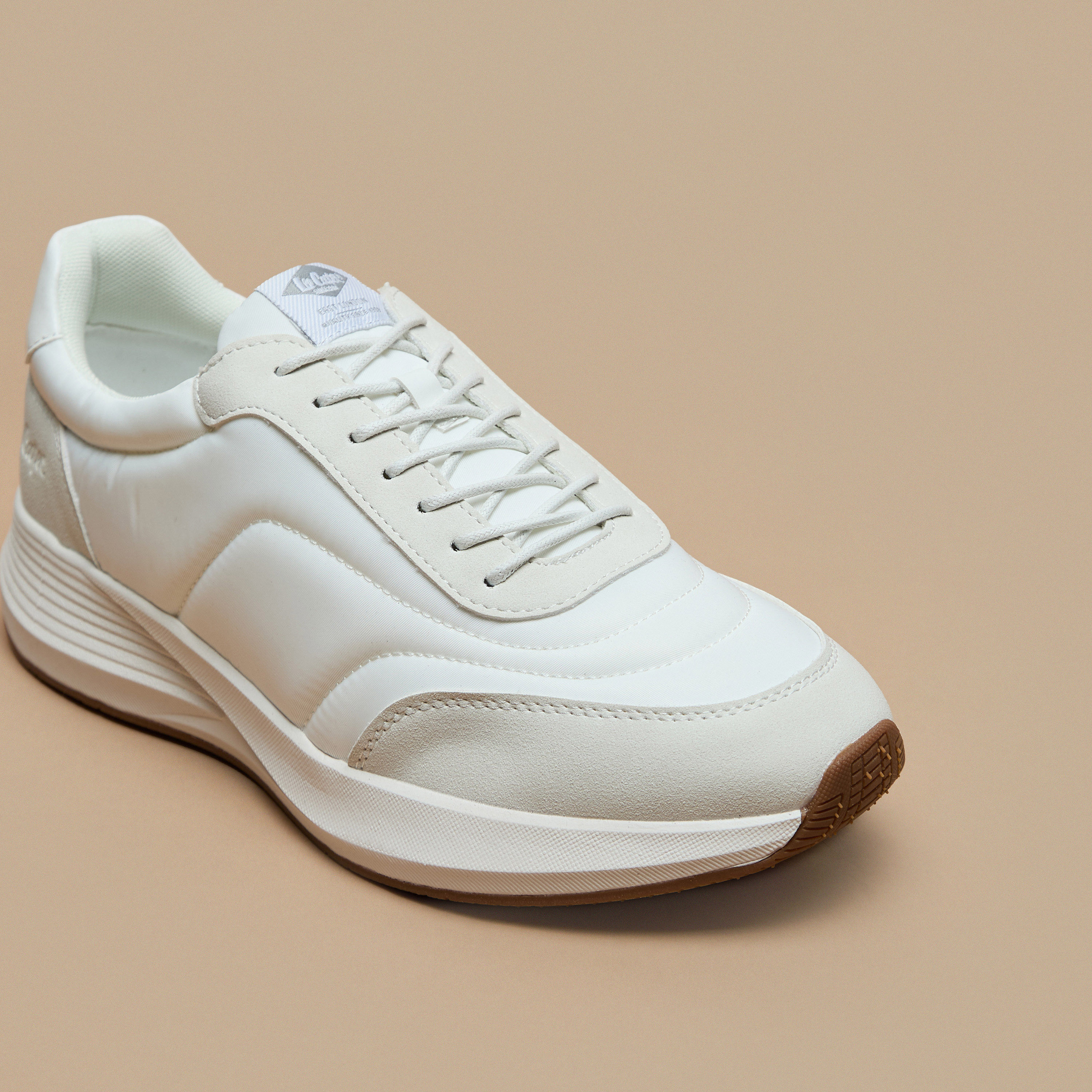 Lee Cooper Men's Panelled Sneakers with Lace-Up Closure-men-shoes-sneakers-image-5