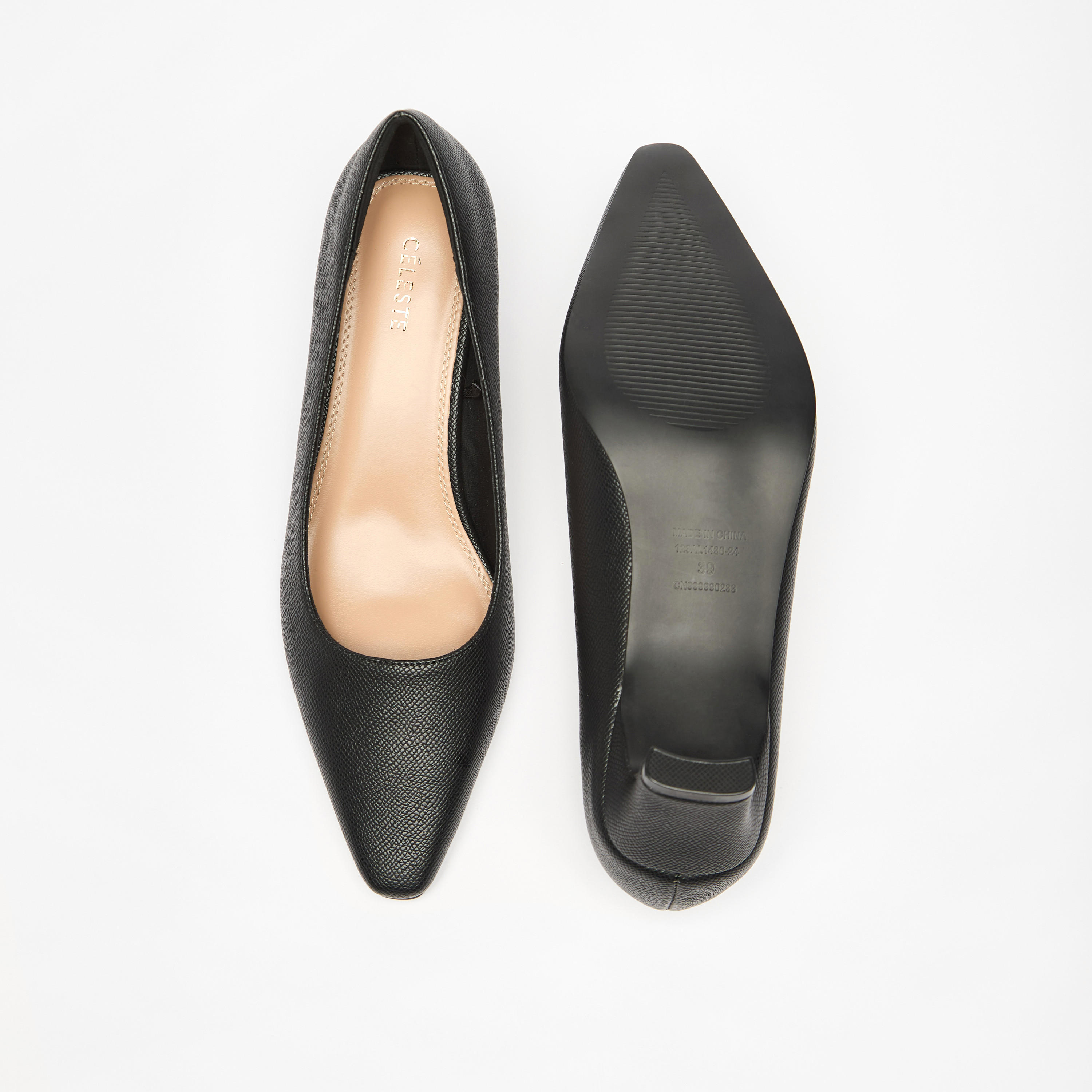 حذاء كلاسيكي سهل الارتداء بمقدمة مدببة وكعب صغير من سيليست-women-shoes-heels-image-9