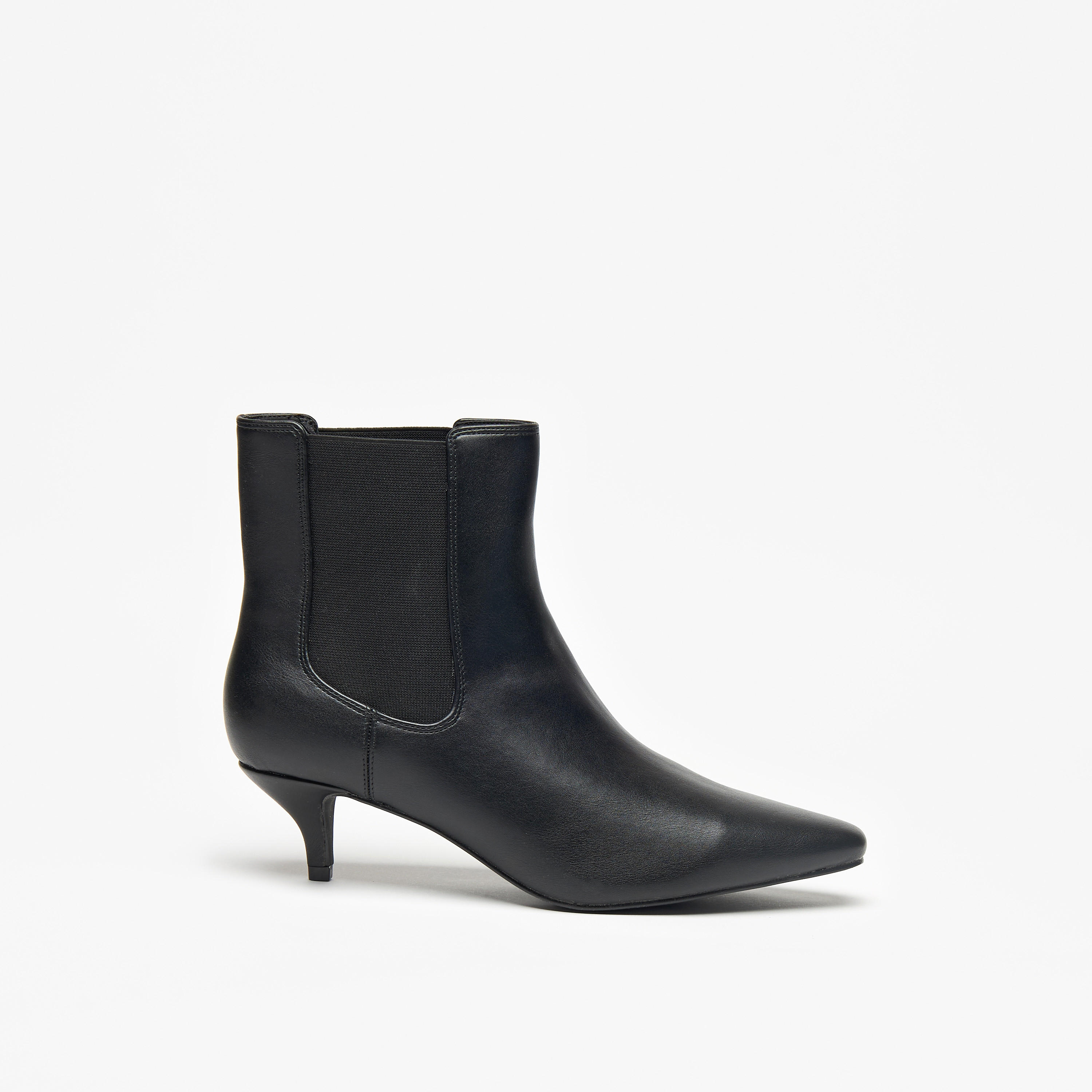 بوت نسائي سادة سهل الارتداء بطول الكاحل وكعب ستيليو من سيليست-women-shoes-boots-image-3