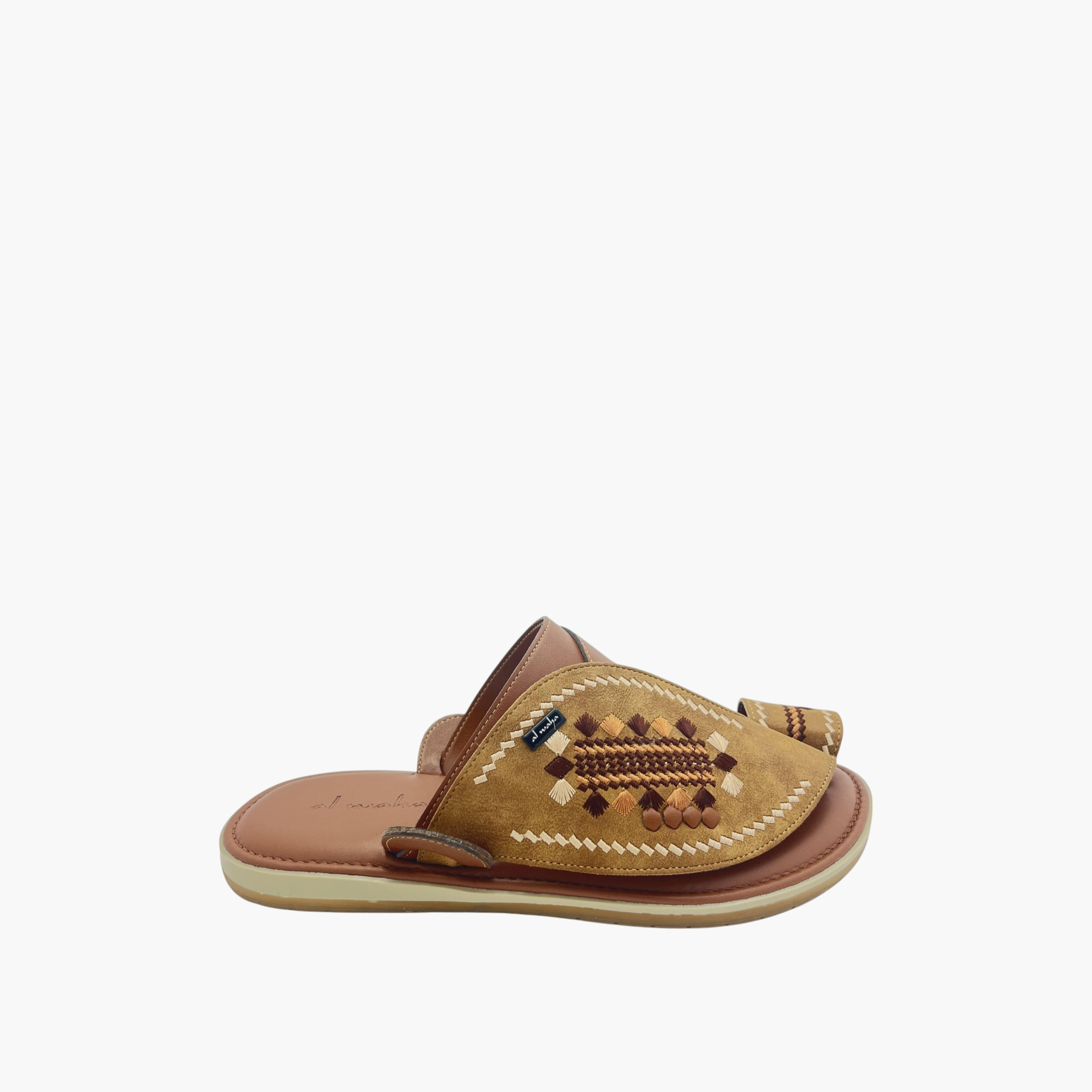 صندل عربي بارز الملمس سهل الارتداء بحلقة إصبع من الواحة-men-shoes-sandals-image-2