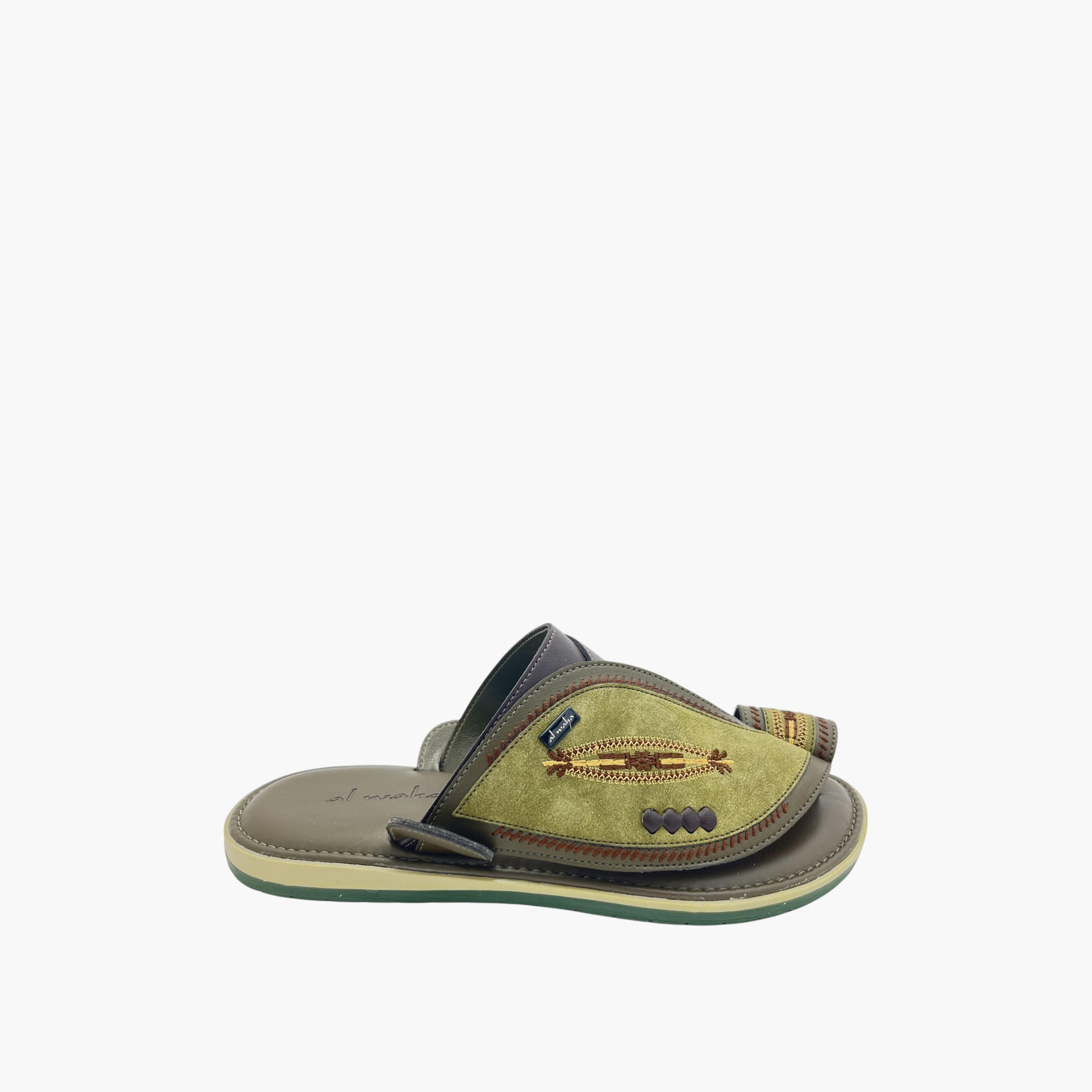 صندل عربي مطرّز سهل الارتداء من الواحة-men-shoes-sandals-image-2
