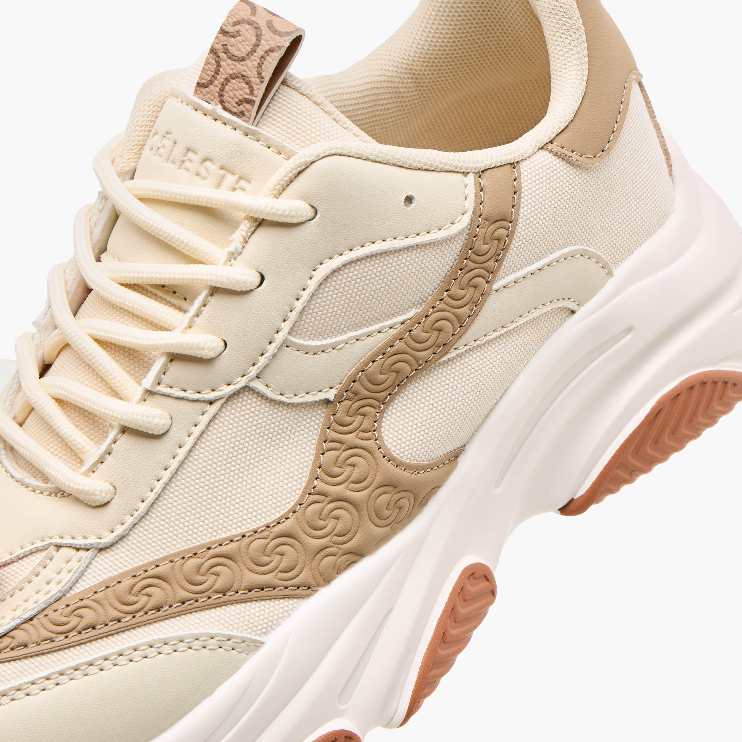 Celeste Women's Logo Embossed Sneakers with Lace-Up Closure-women-shoes-sneakers-image-4