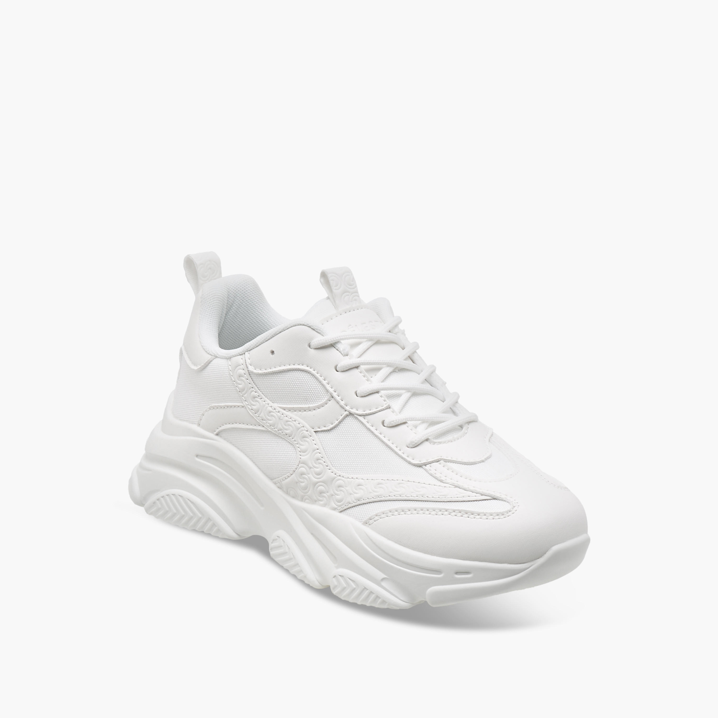 Celeste Women's Logo Embossed Sneakers with Lace-Up Closure-women-shoes-sneakers-image-2