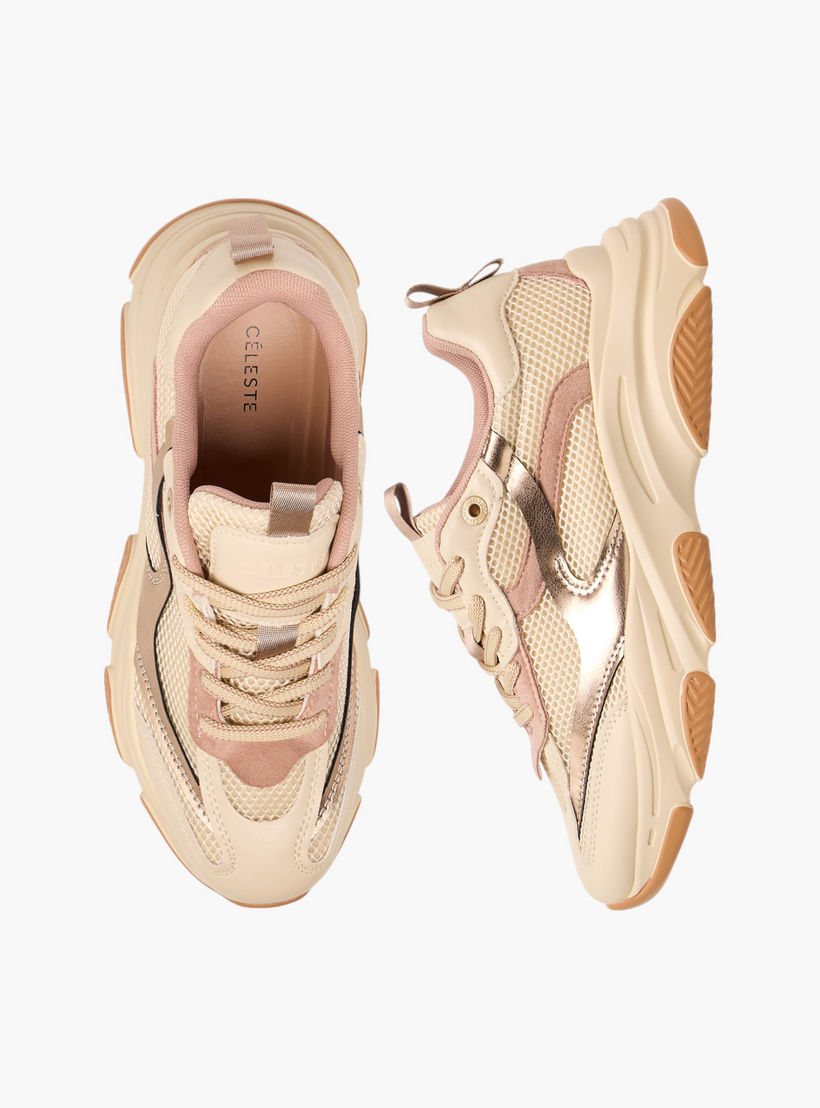 حذاء سنيكرز برباط إغلاق وألواح وألسنة سحب للنساء من سيليست-women-shoes-sneakers-image-1