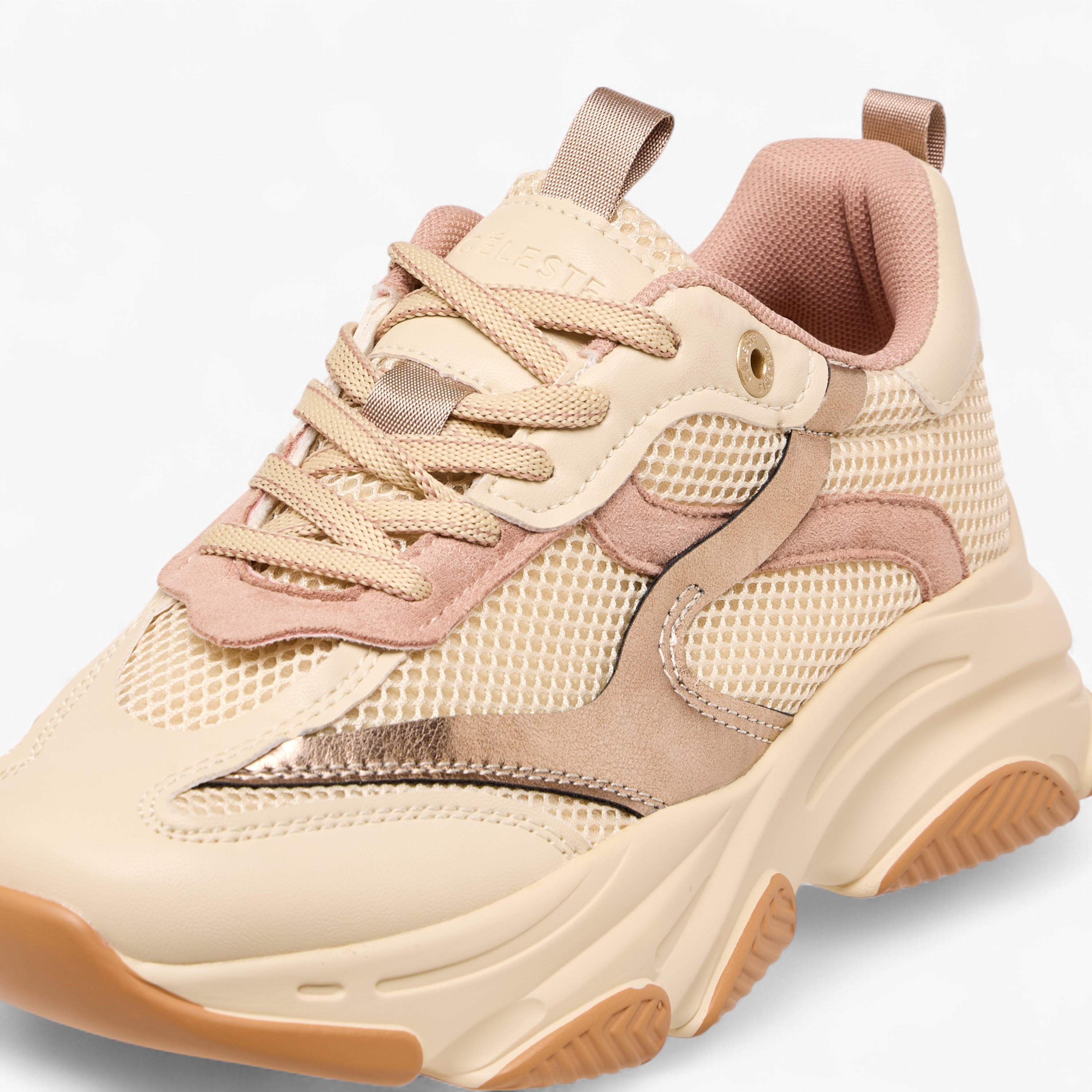 Celeste Women's Panelled Lace-Up Sneakers with Pull Tab-women-shoes-sneakers-image-4