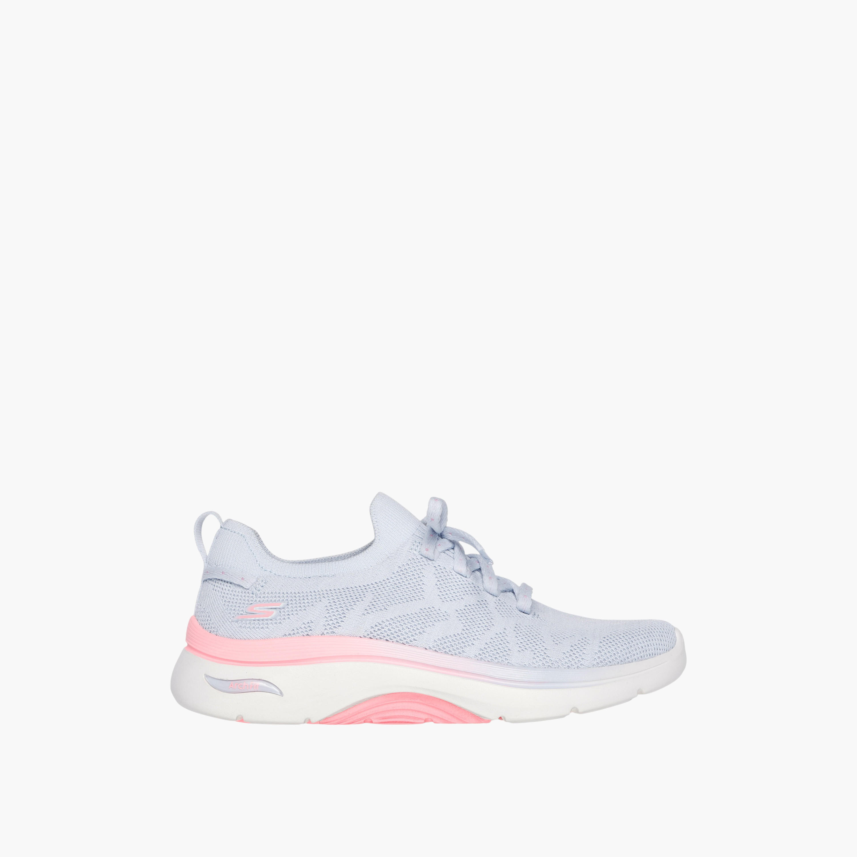 Skechers Women's Textured Slip-On Sports Shoes with Lace Detail-sports-women-shoes-image-2