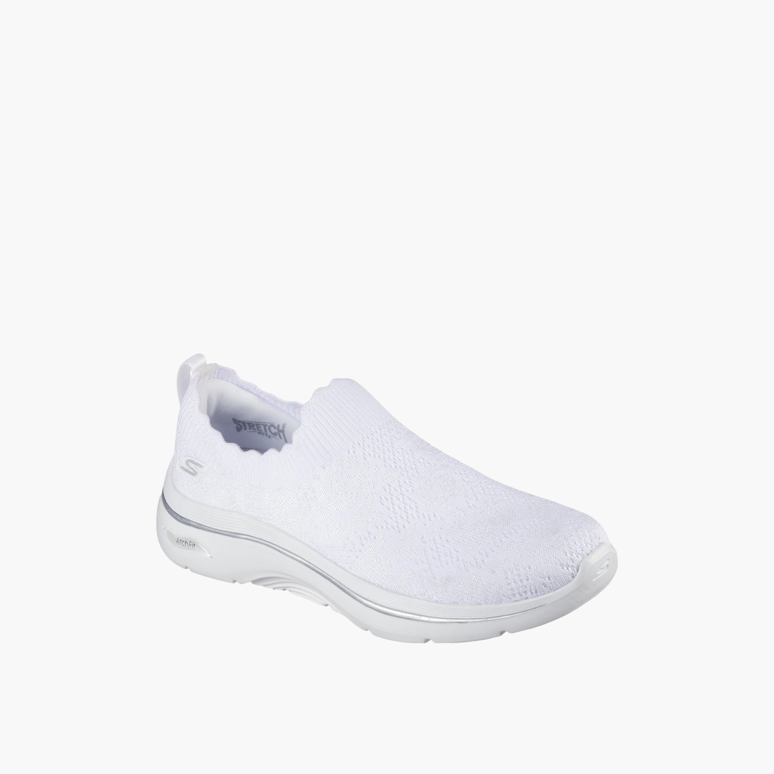 Skechers Women's GO WALK ARCH FIT 2.0 Slip-On Sports Shoes - 125329-WHT-women-shoes-sports-image-1