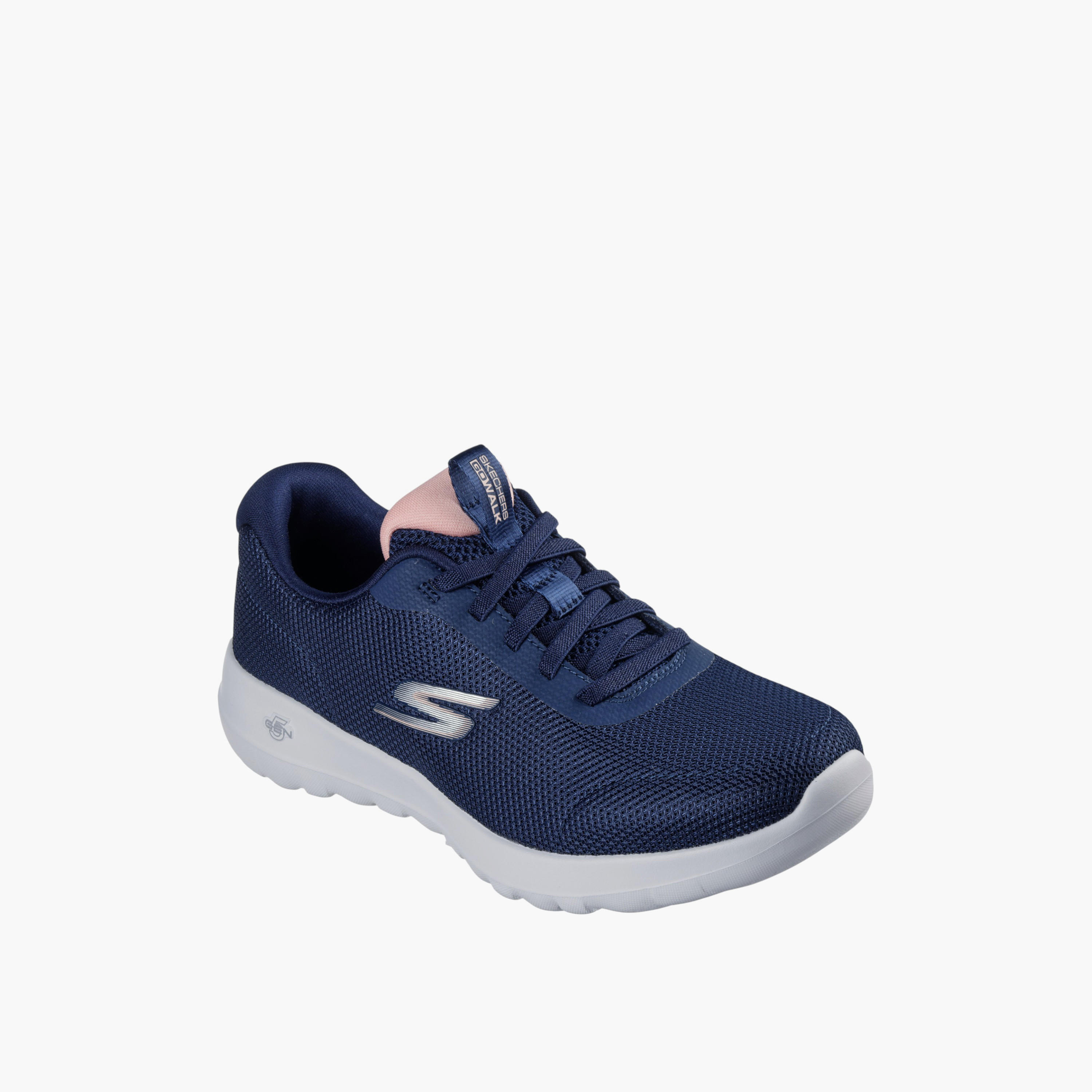 Skechers Women's GO WALK Lace-Up Sports Shoes - 125710-NVPK-women-shoes-sneakers-image-1