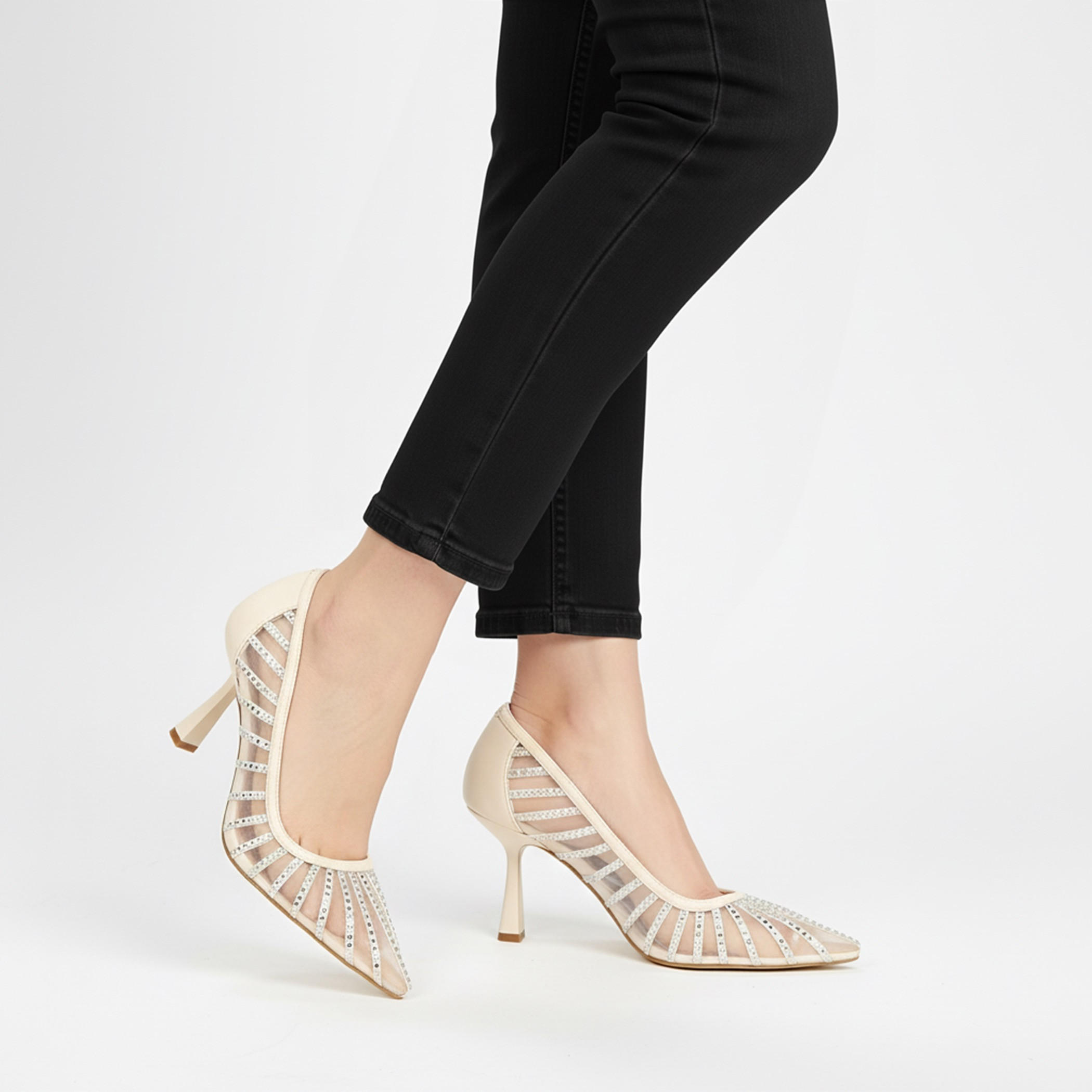 Celeste Women Mesh Embellished Stiletto Heel Pumps-women-shoes-heels-image-2