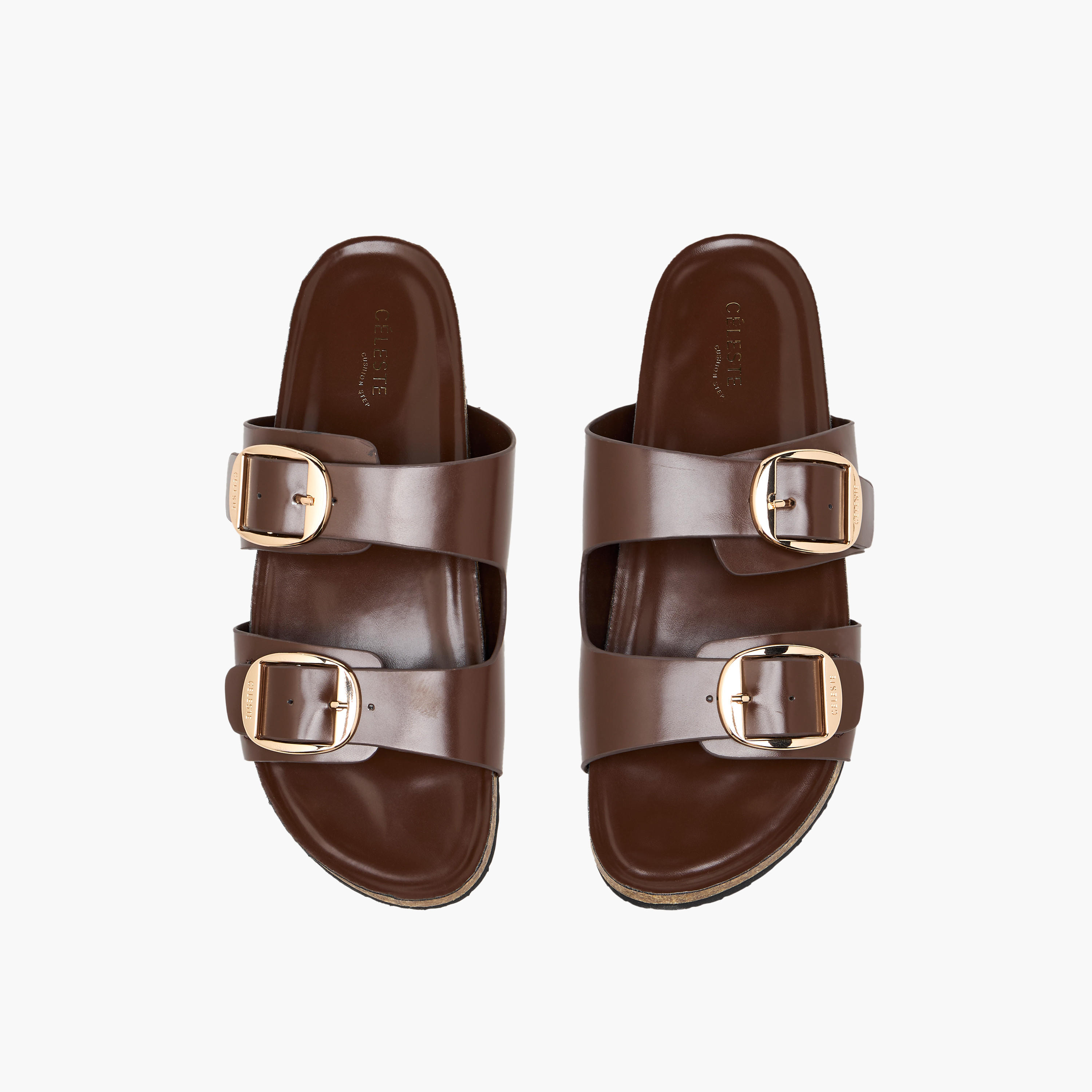 Celeste Women Buckle Detail Slide Sandals-women-shoes-sandals-flats-image-1