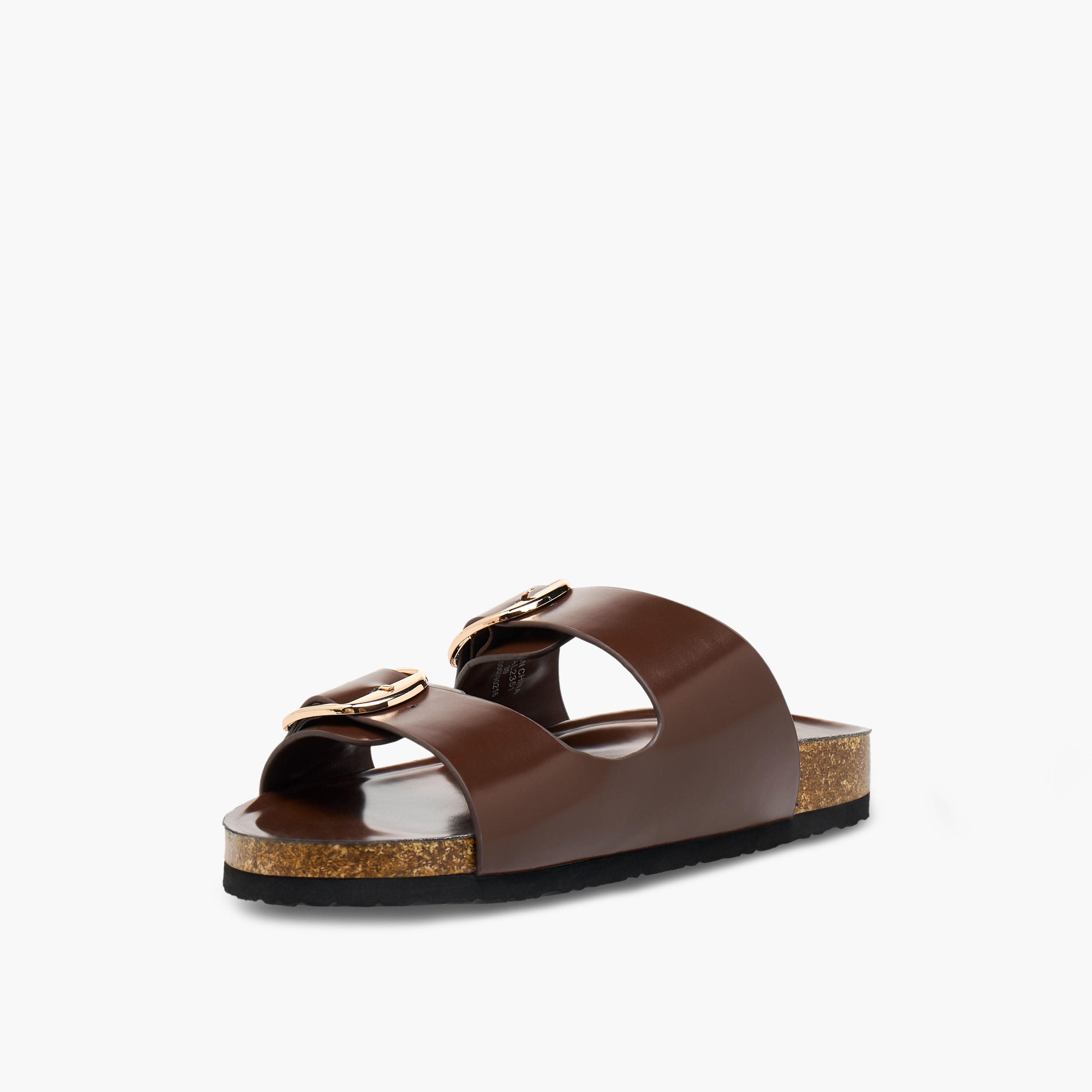 Celeste Women Buckle Detail Slide Sandals-women-shoes-sandals-flats-image-3