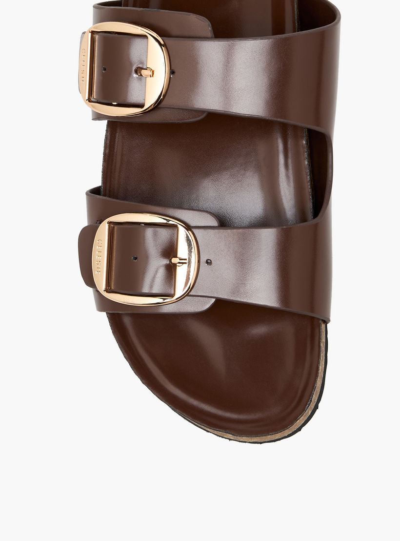 Celeste Women Buckle Detail Slide Sandals-women-shoes-sandals-flats-image-6
