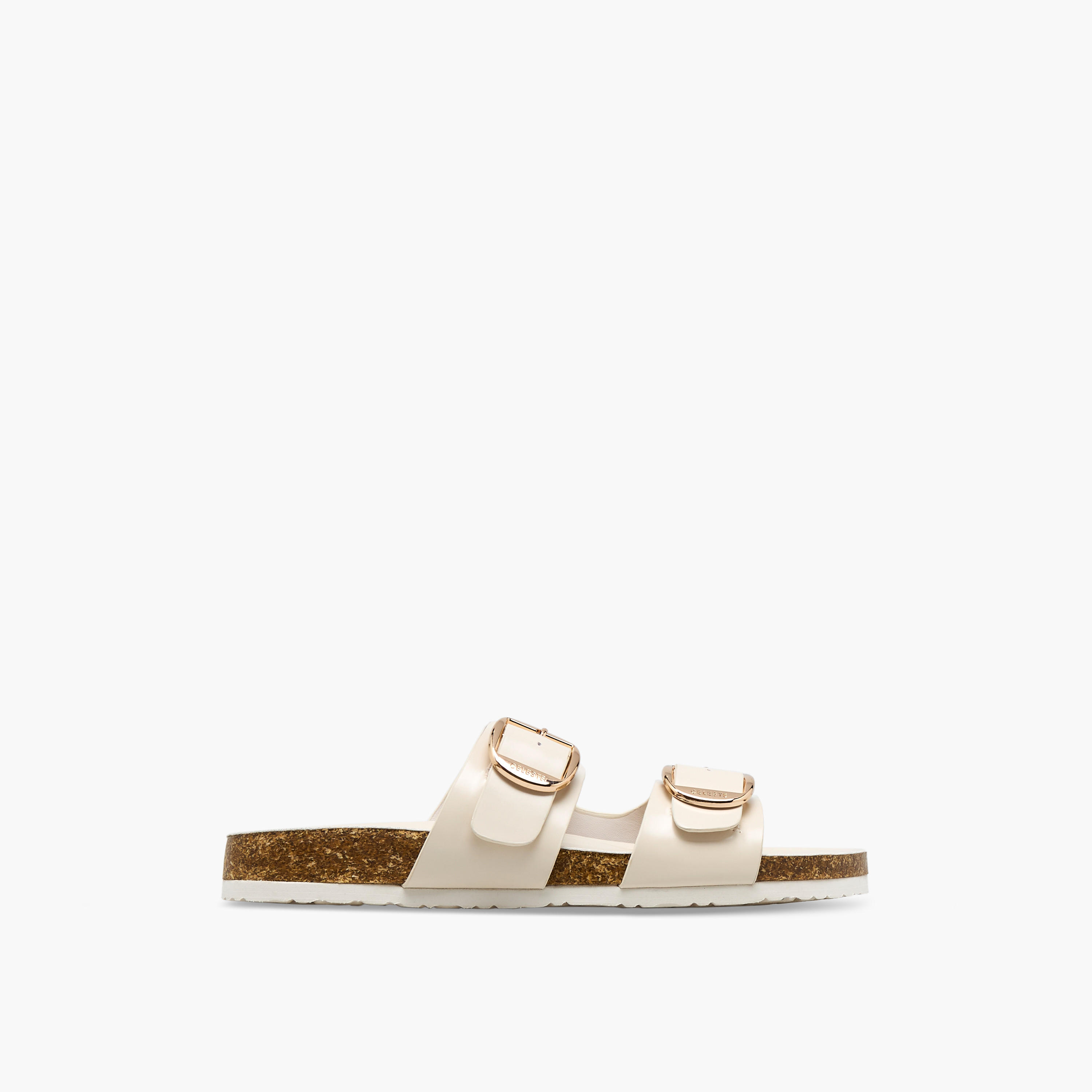 Celeste Women Buckle Detail Slide Sandals-women-shoes-sandals-flats-image-2