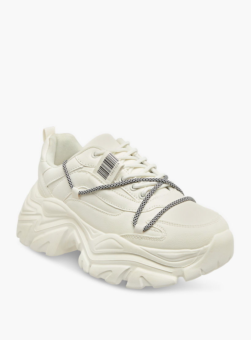 Missy Pull Tab Detail Lace-Up Ankle Sneakers-women-shoes-sneakers-image-2