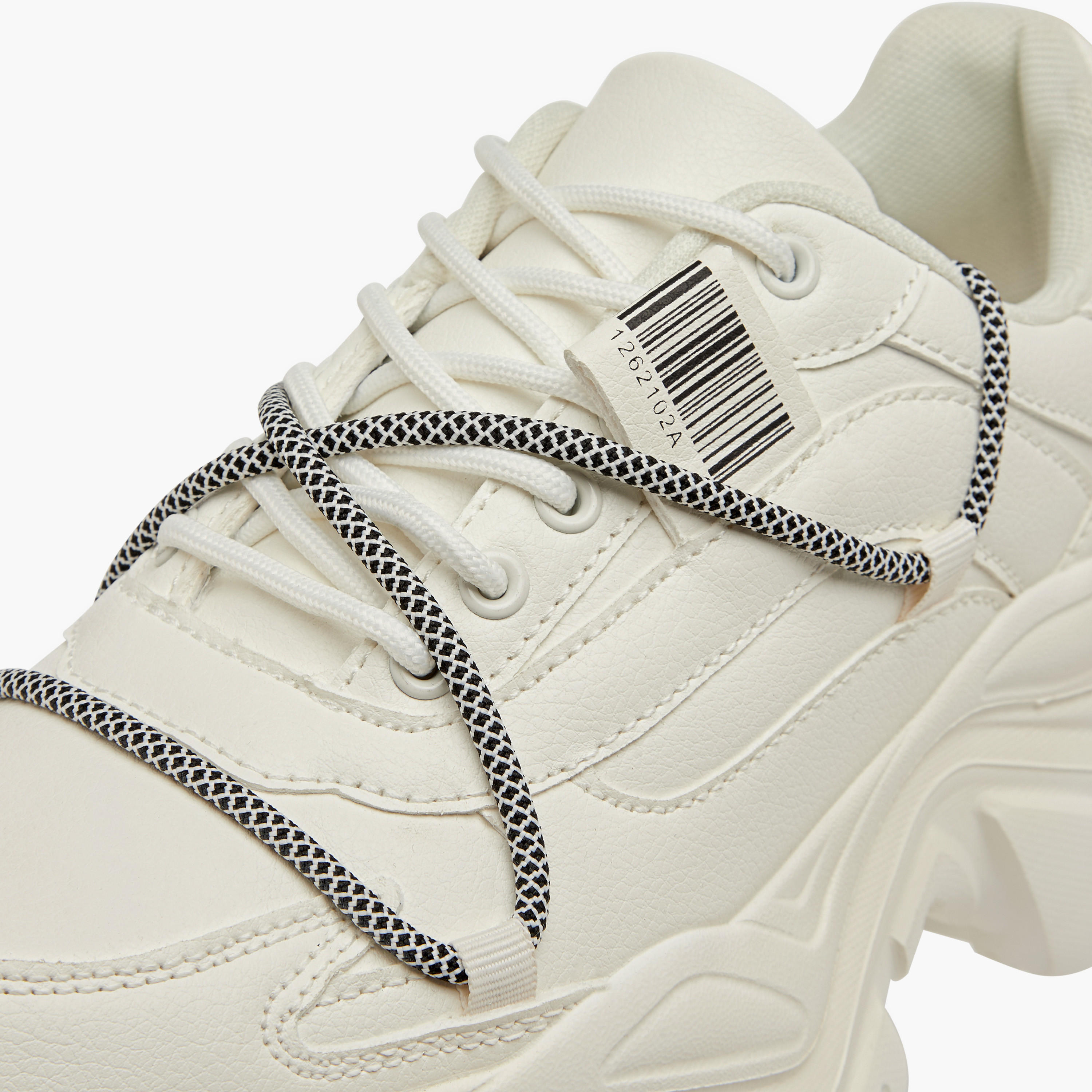 Missy Pull Tab Detail Lace-Up Ankle Sneakers-women-shoes-sneakers-image-4