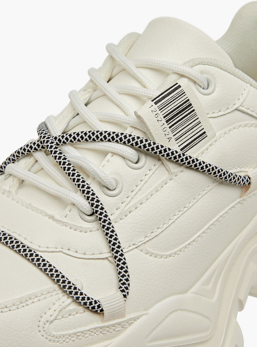 Missy Pull Tab Detail Lace-Up Ankle Sneakers-women-shoes-sneakers-image-4