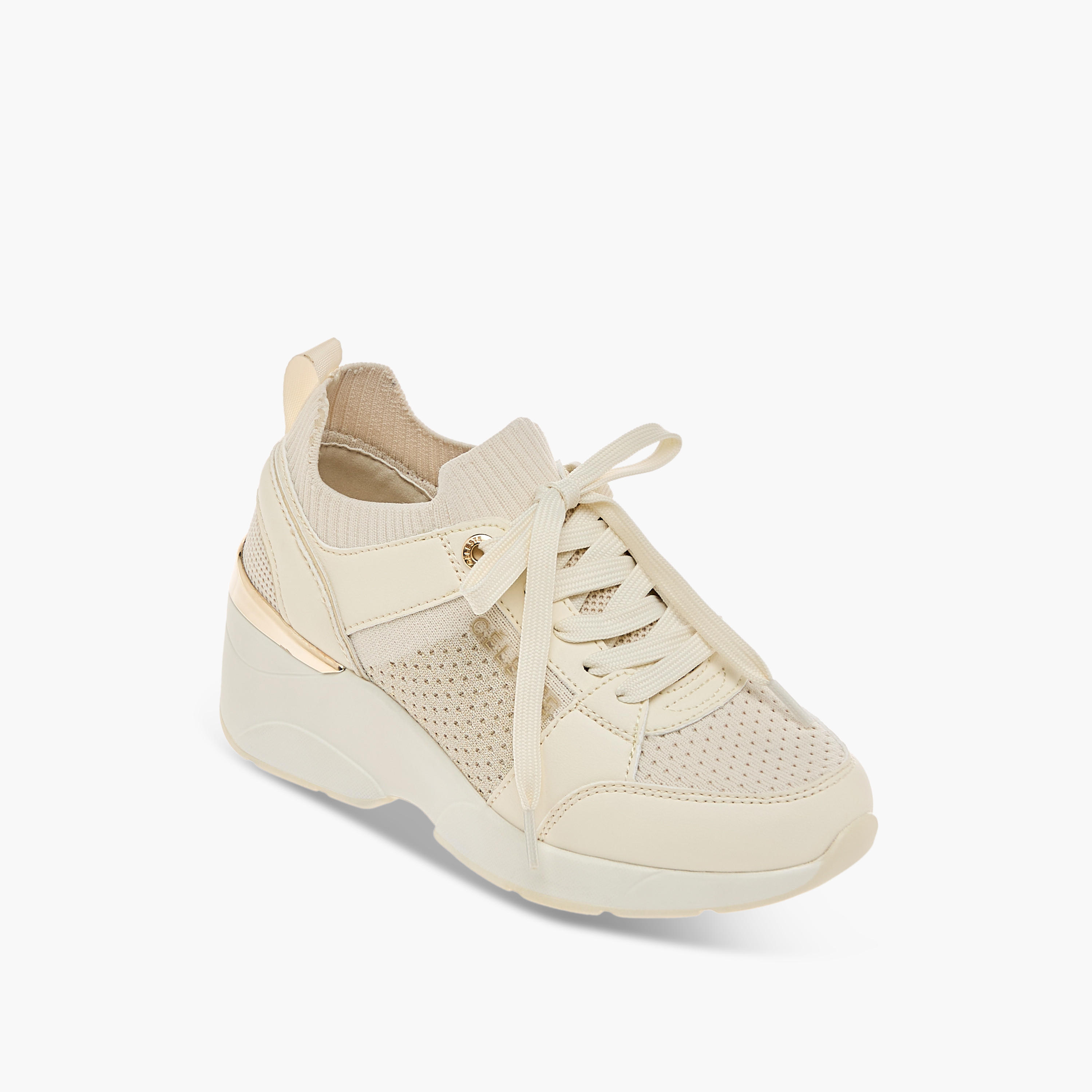 Celeste Women's Panelled Lace-Up Sneakers with Wedge Heels-women-shoes-sneakers-image-2