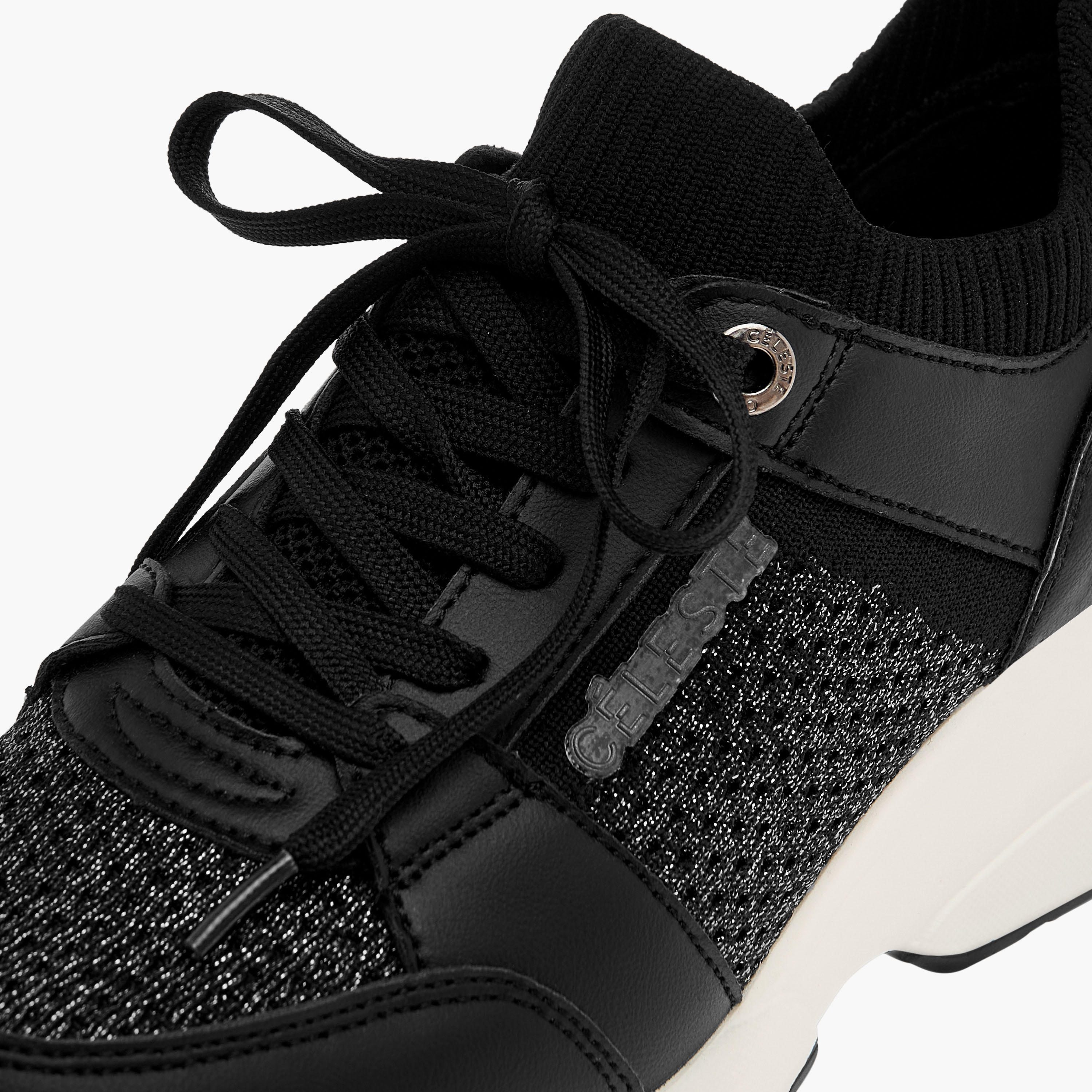 Celeste Women's Panelled Lace-Up Sneakers with Wedge Heels-women-shoes-sneakers-image-5