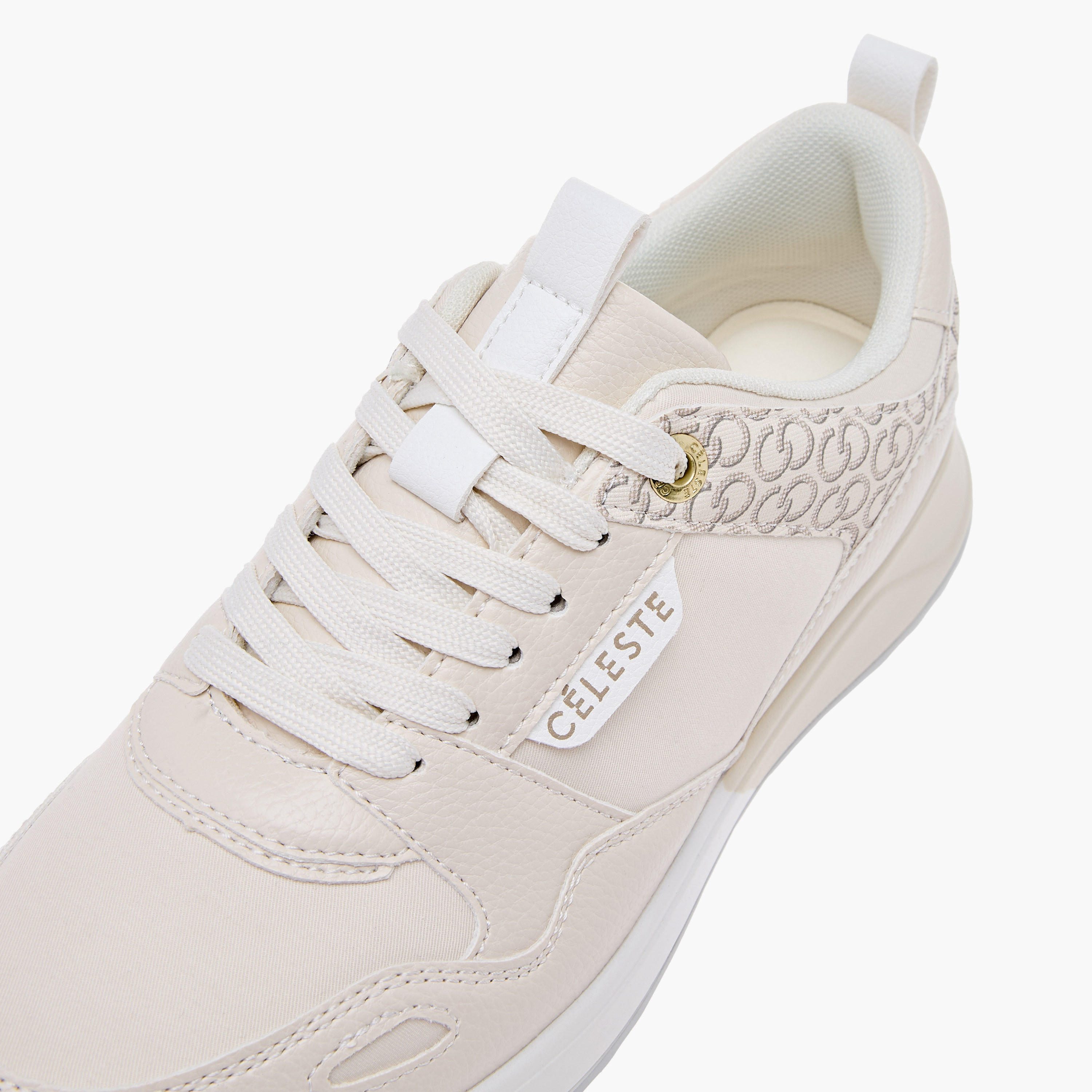 Celeste Women's Monogram Print Sneakers with Lace-Up Closure-women-shoes-sneakers-image-4