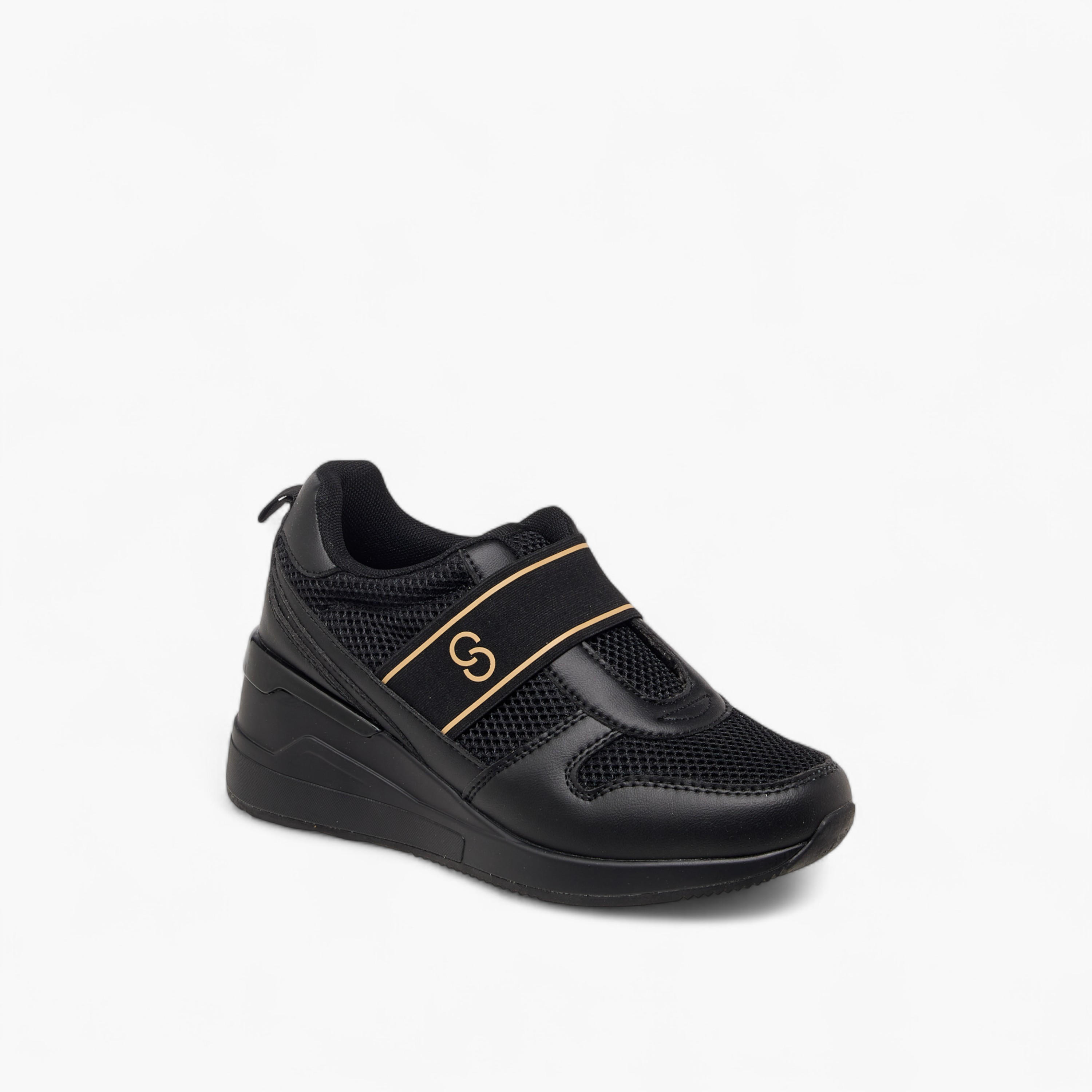 Celeste Women's Panelled Slip-On Wedge Heeled Sneakers-women-shoes-sneakers-image-2