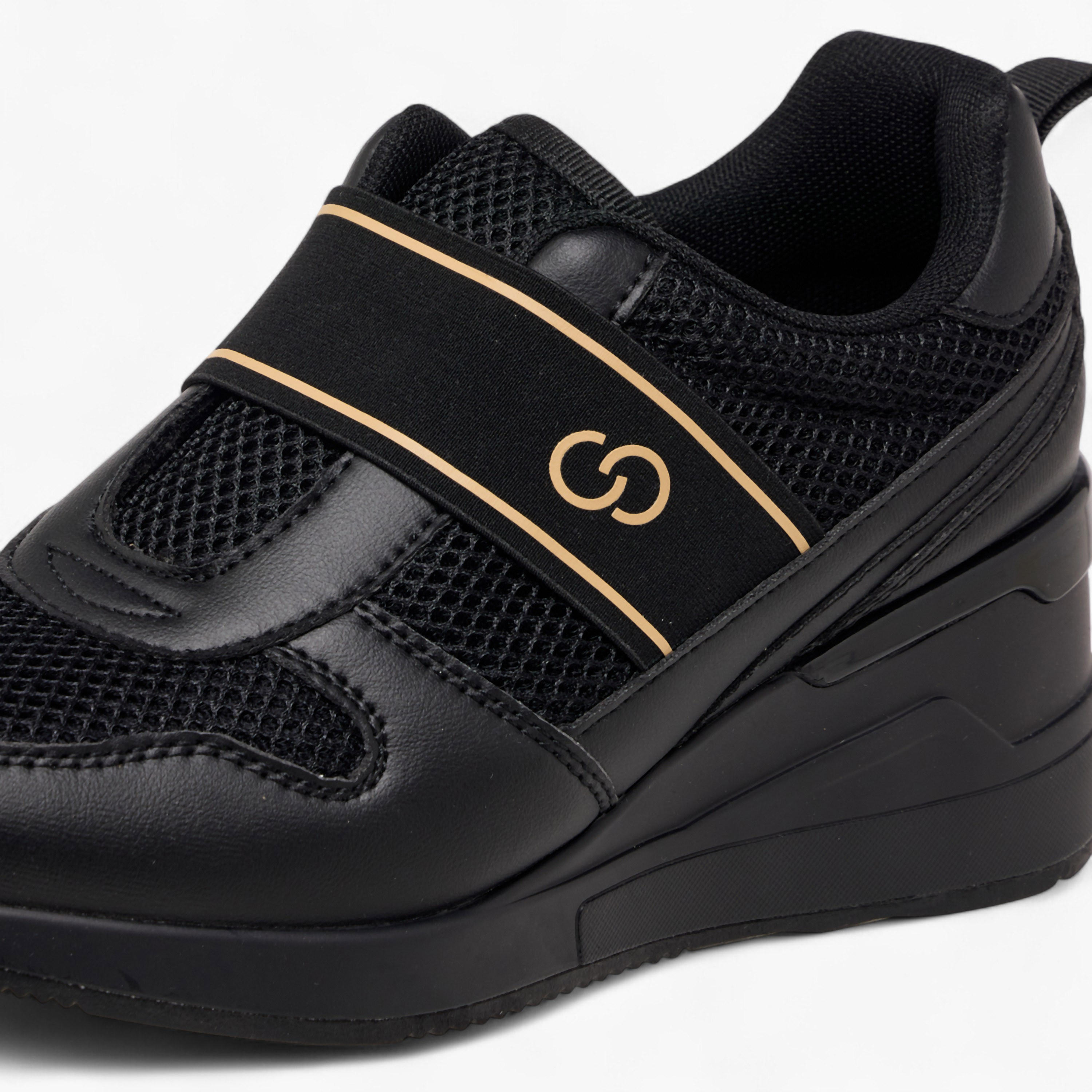 Celeste Women's Panelled Slip-On Wedge Heeled Sneakers-women-shoes-sneakers-image-4