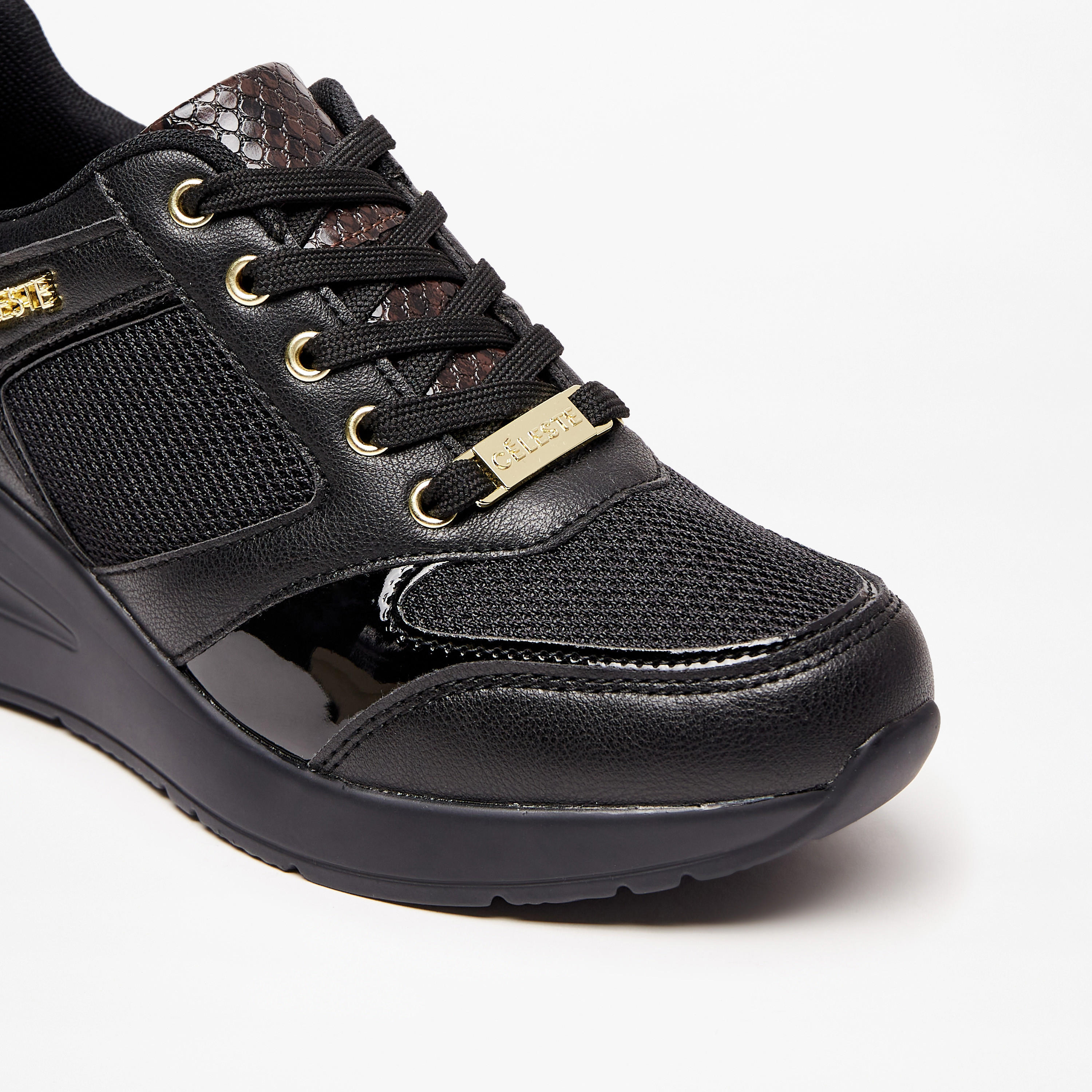 Celeste Women's Textured Lace-Up Sneakers-women-shoes-sneakers-image-5