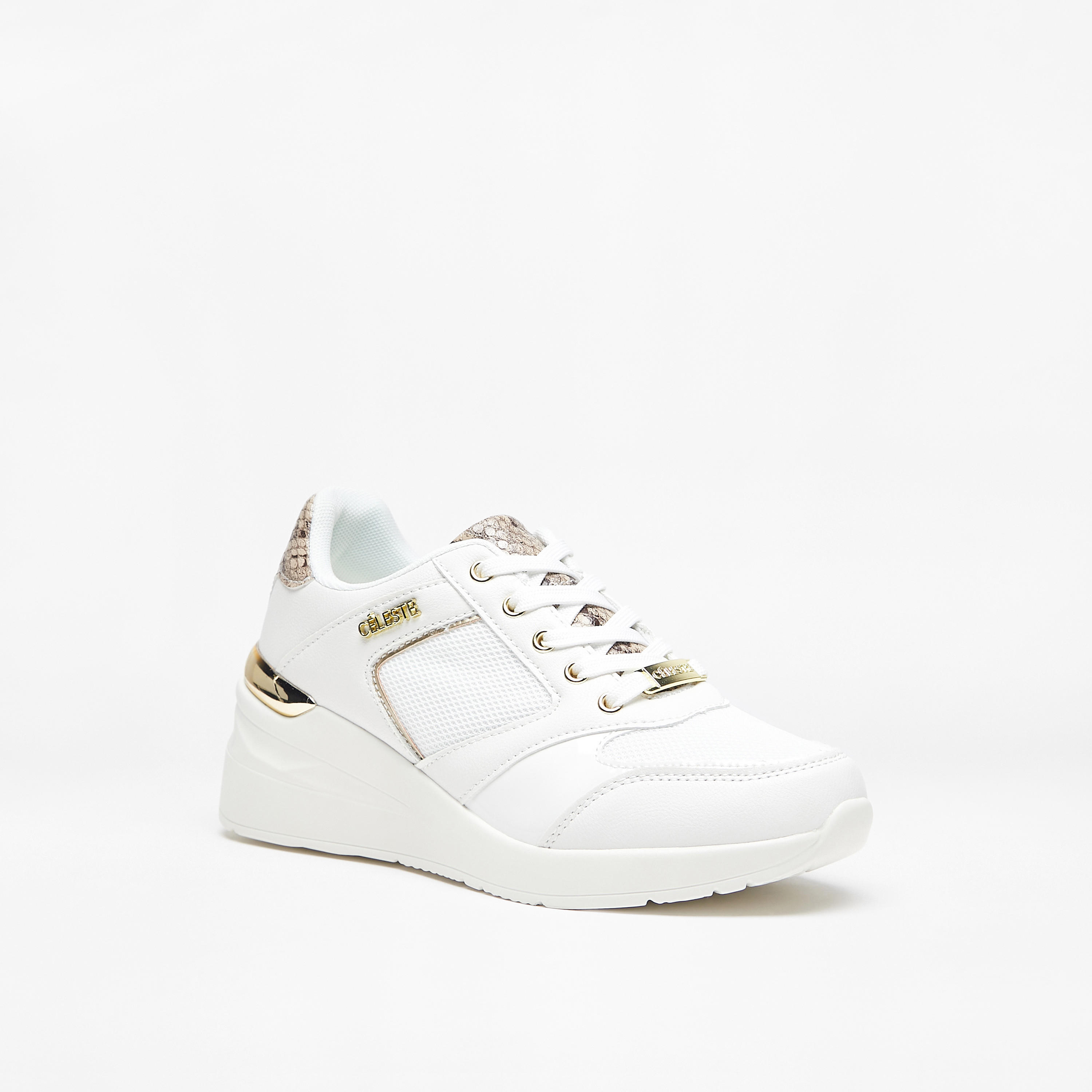 Celeste Women's Textured Lace-Up Sneakers-women-shoes-sneakers-image-6