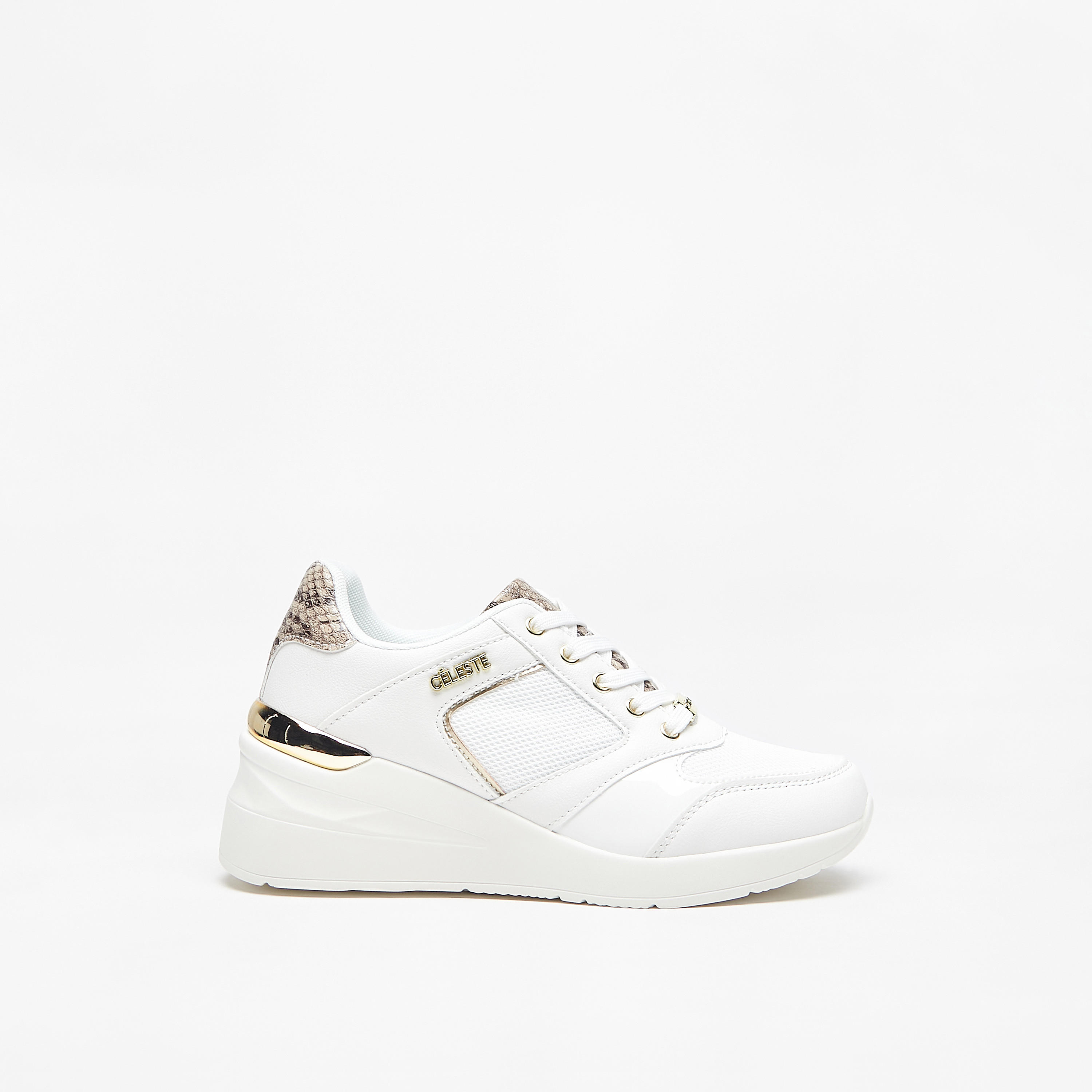 Celeste Women's Textured Lace-Up Sneakers-women-shoes-sneakers-image-3