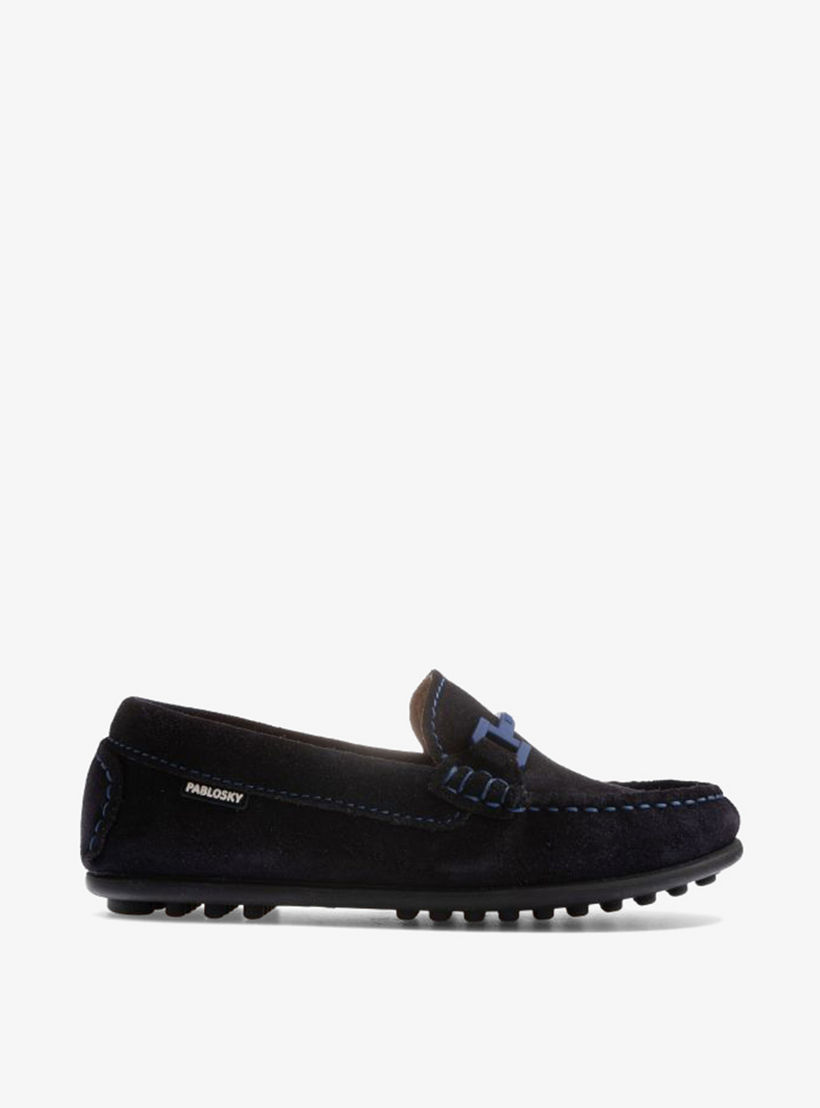 Pablosky Boys' Accent Detail Slip-On Moccasins-boys-shoes-loafers-image-2