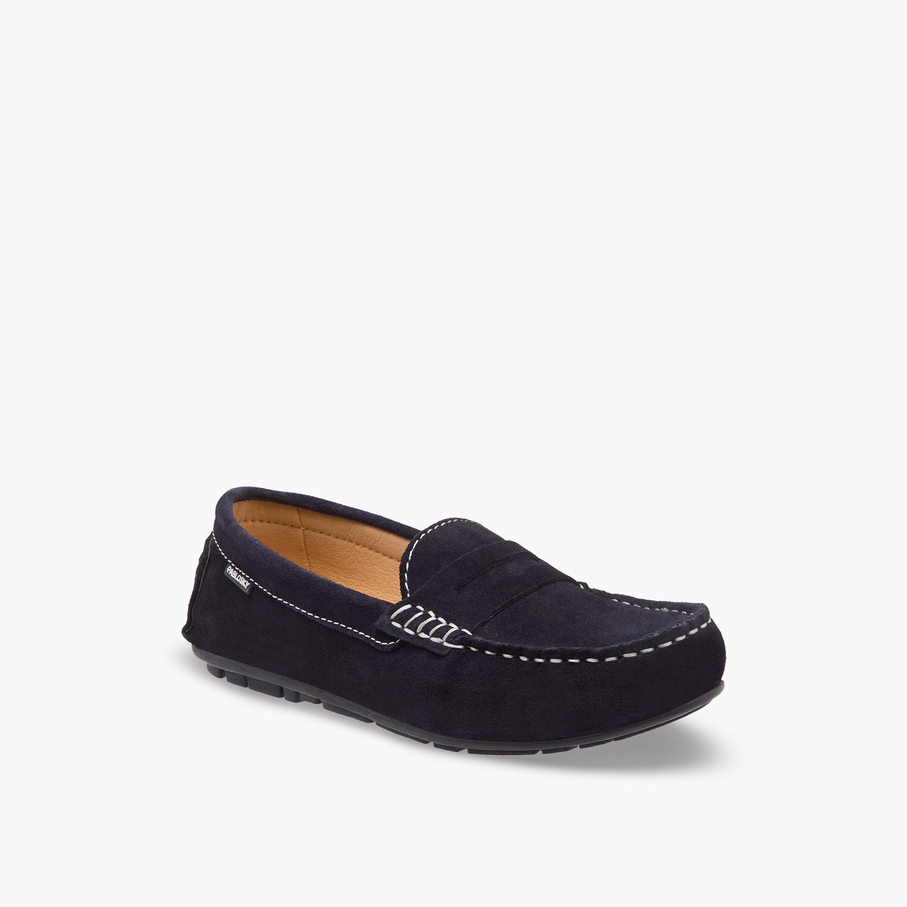 Pablosky Boys Leather Slip-On Loafers-boys-shoes-loafers-image-2