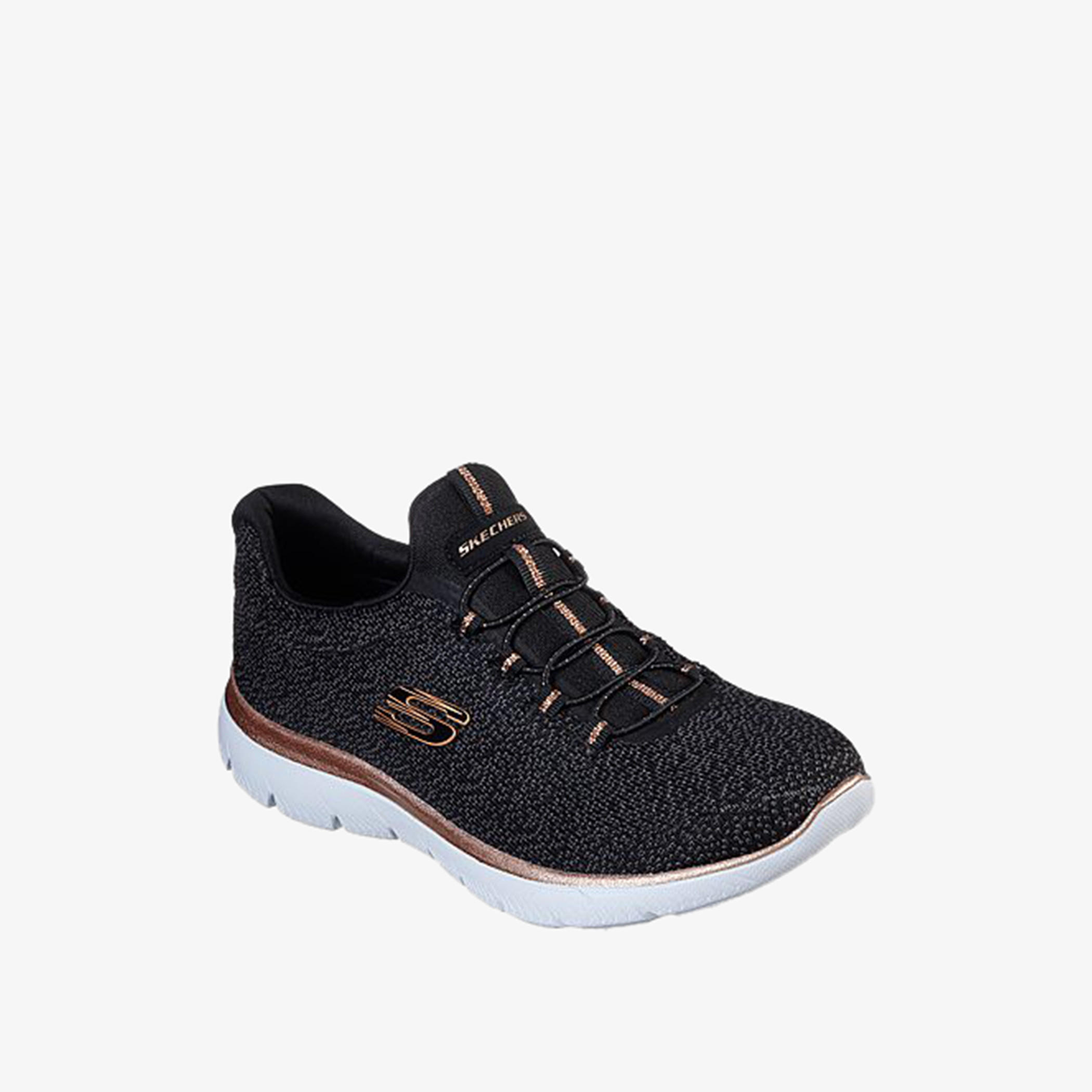 Skechers Women's Summits Fresh Take Slip-On Lace-Up Trainers - 12998-BKGD-women-shoes-sneakers-image-1