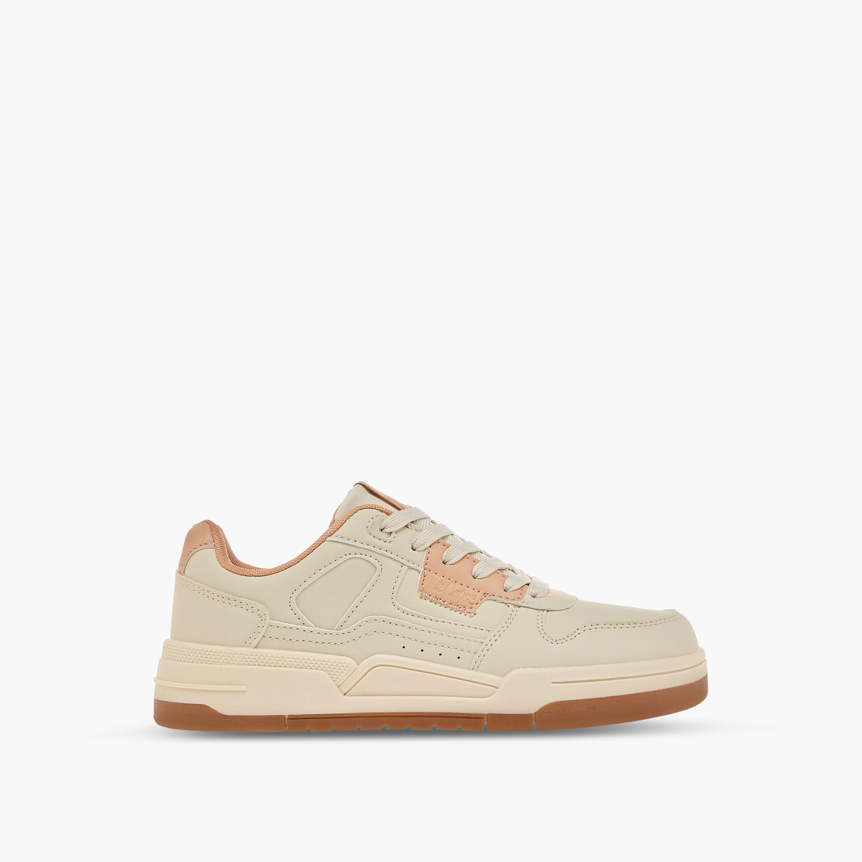 Lee Cooper Women's Colourblock Sneakers with Lace-Up Closure-women-shoes-sneakers-image-3