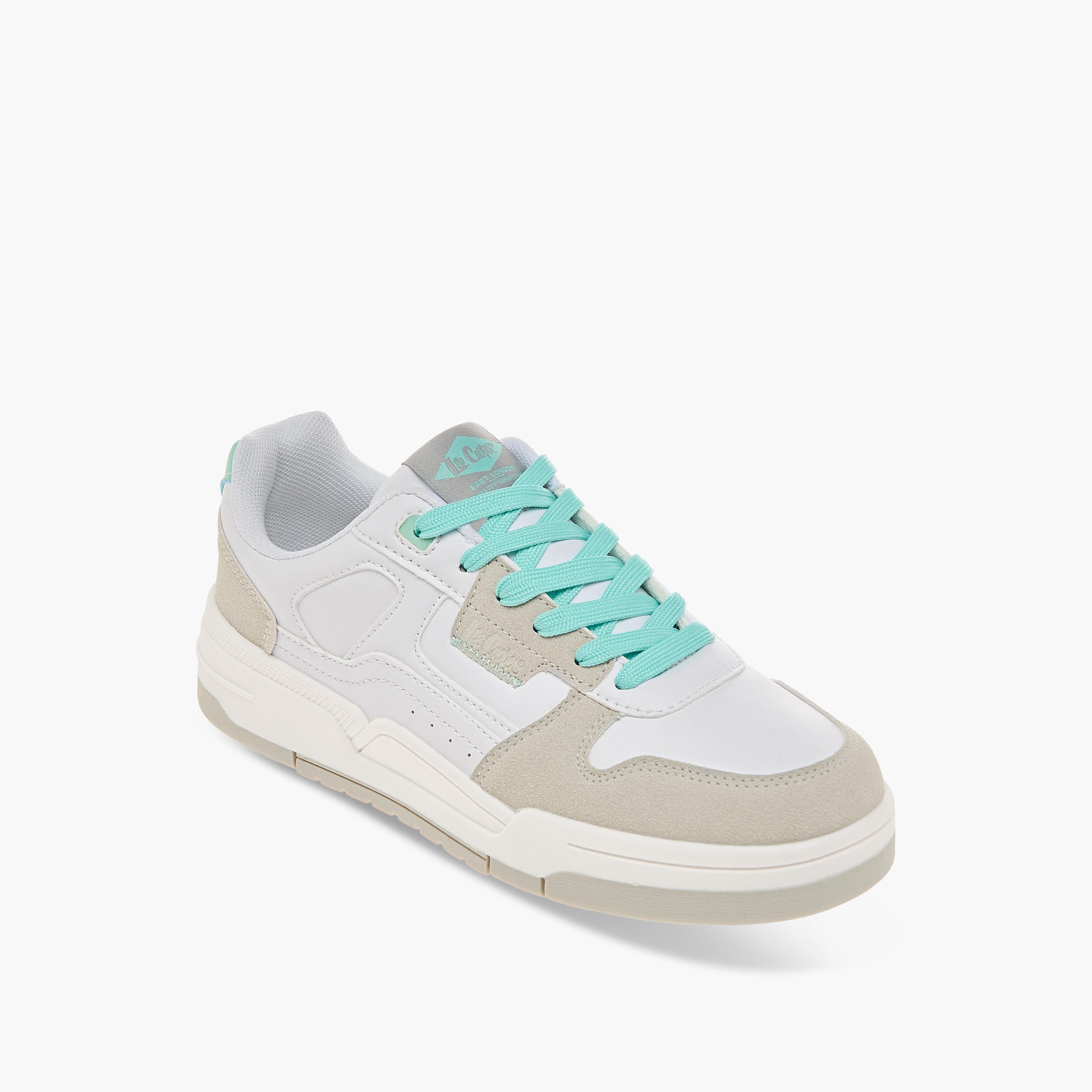 Lee Cooper Women's Colourblock Sneakers with Lace-Up Closure-women-shoes-sneakers-image-2