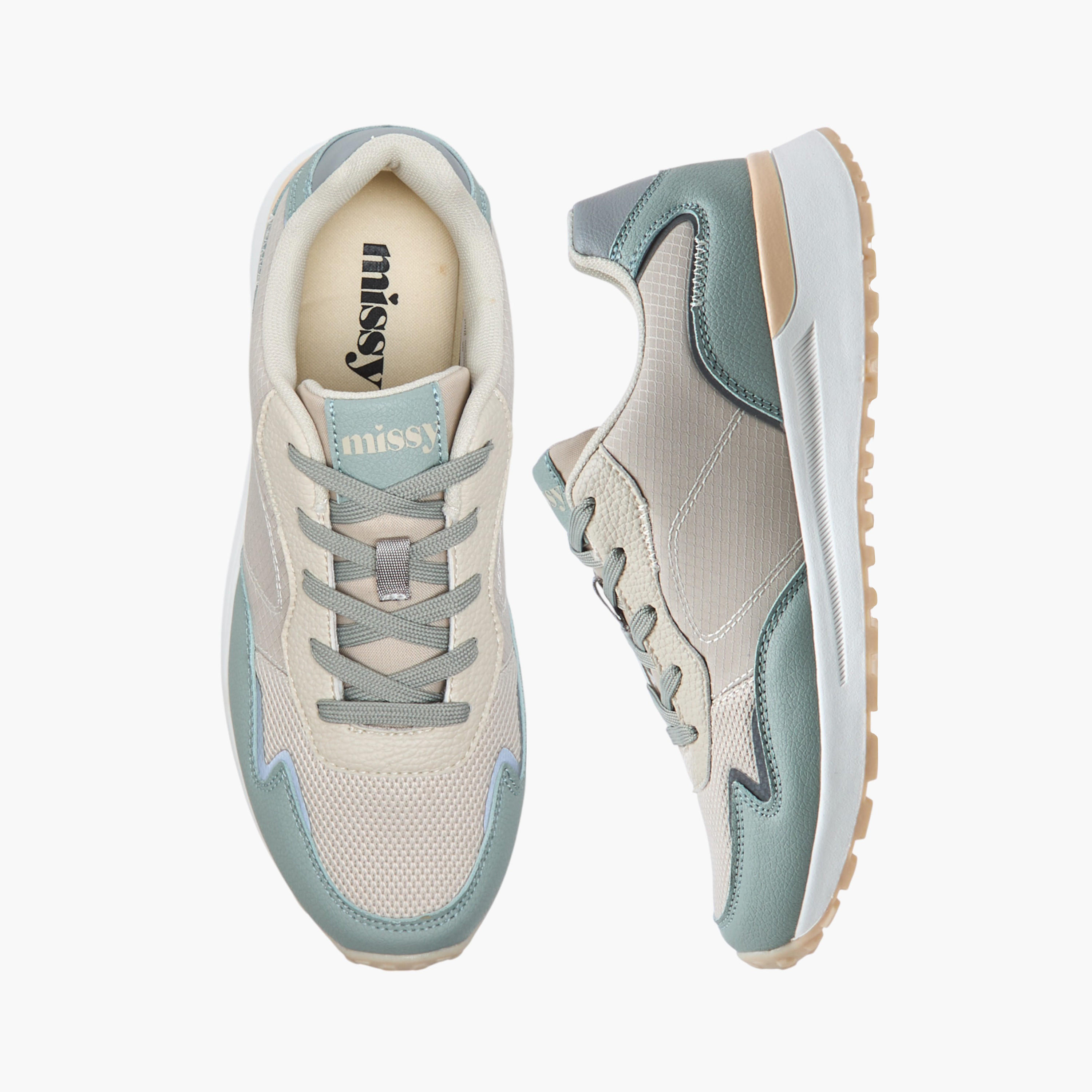 حذاء سنيكرز فلاي نيت بارز الملمس برباط إغلاق من ميسي-women-shoes-sneakers-image-6