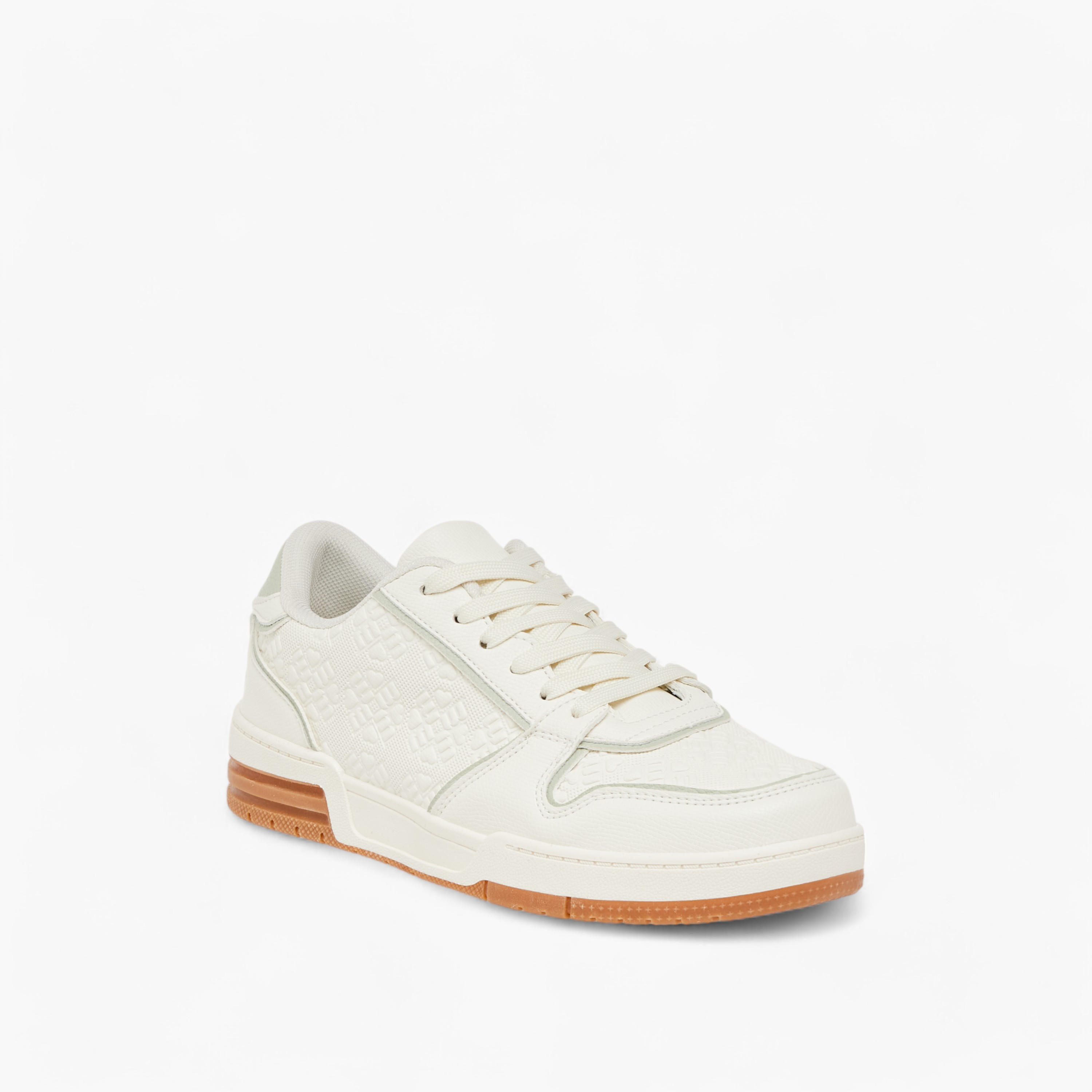 Missy Logo Embossed Sneakers with Lace-Up Closure-women-shoes-sneakers-image-2