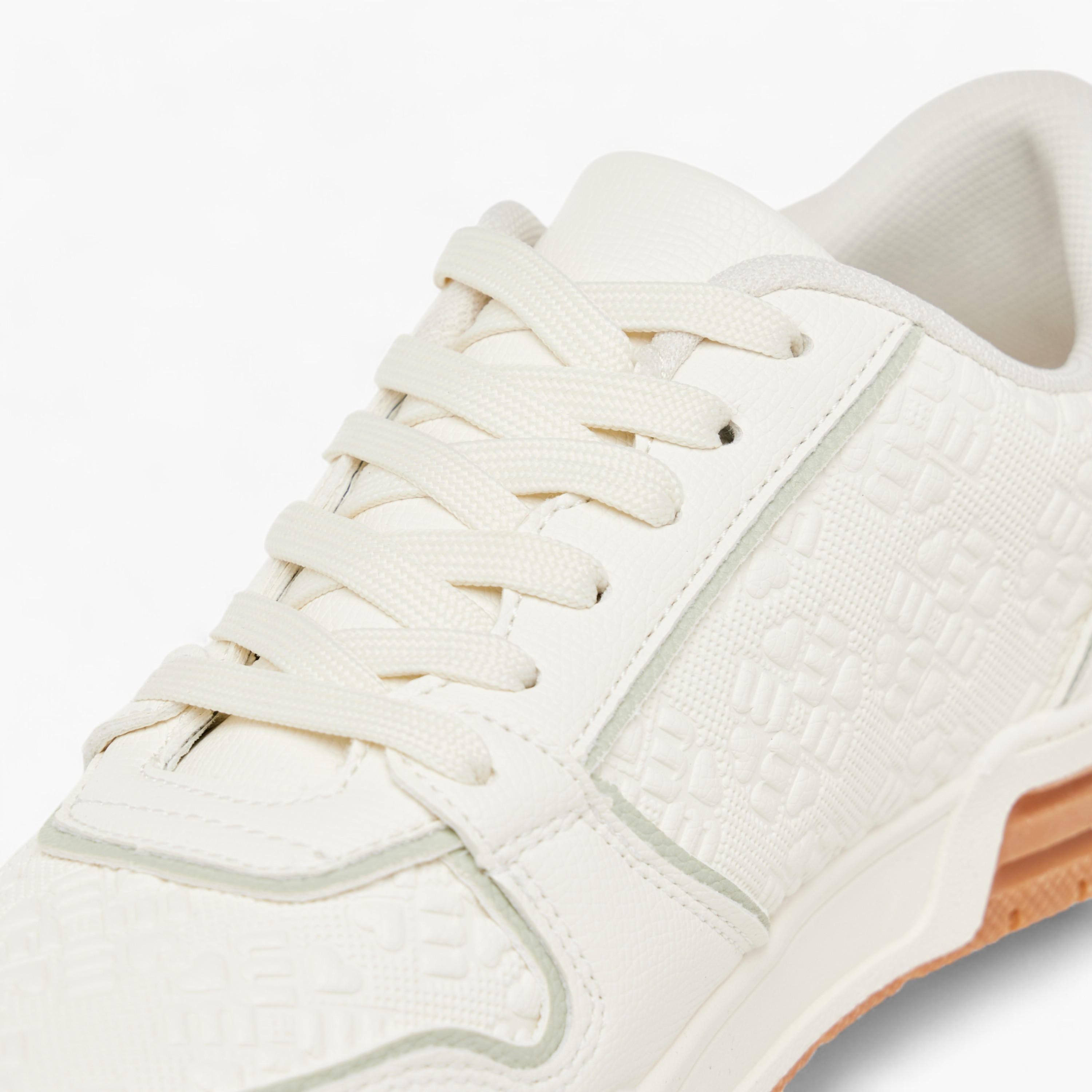 Missy Logo Embossed Sneakers with Lace-Up Closure-women-shoes-sneakers-image-4