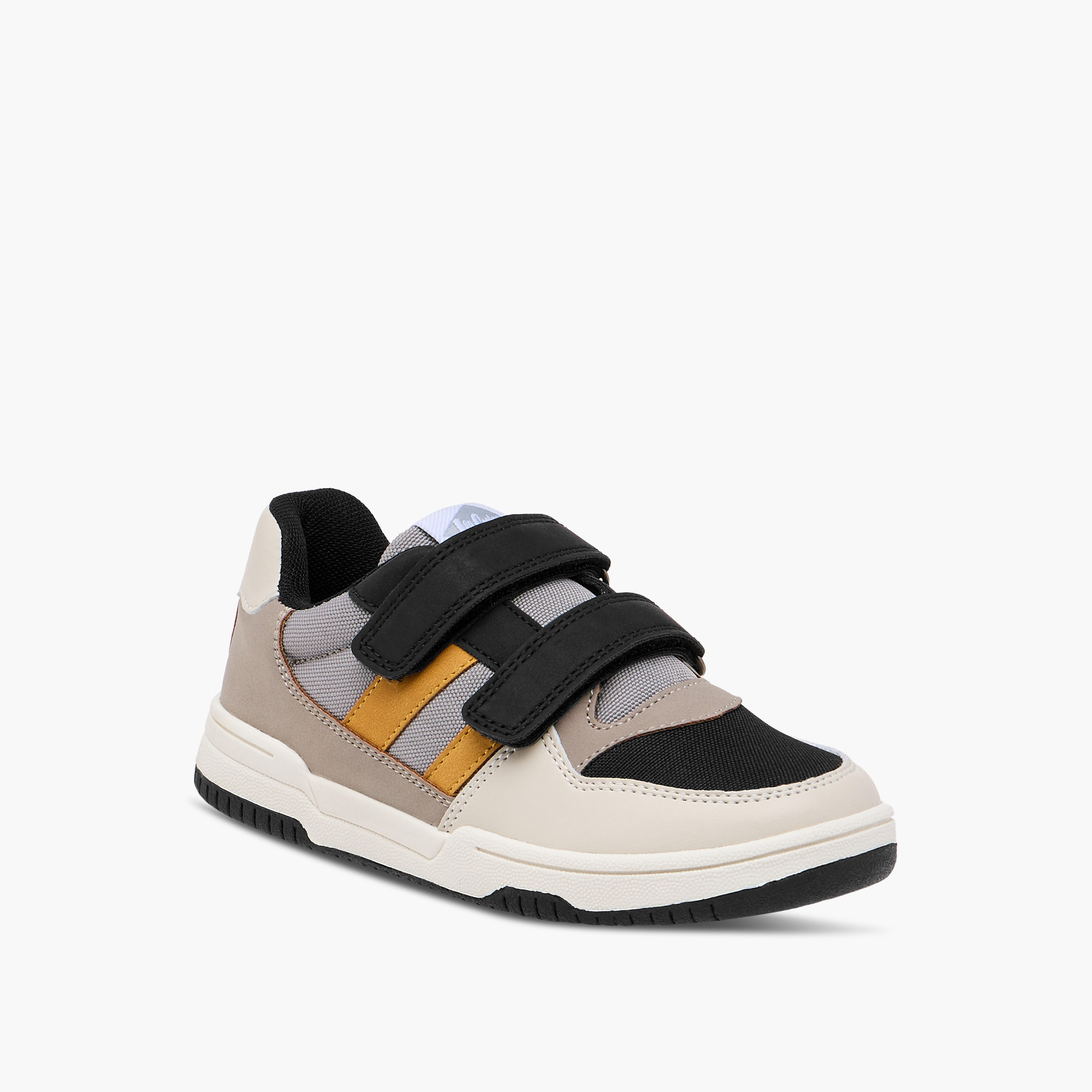 Lee Cooper Boys Panelled Sneakers with Hook and Loop Closure-boys-shoes-sneakers-image-2
