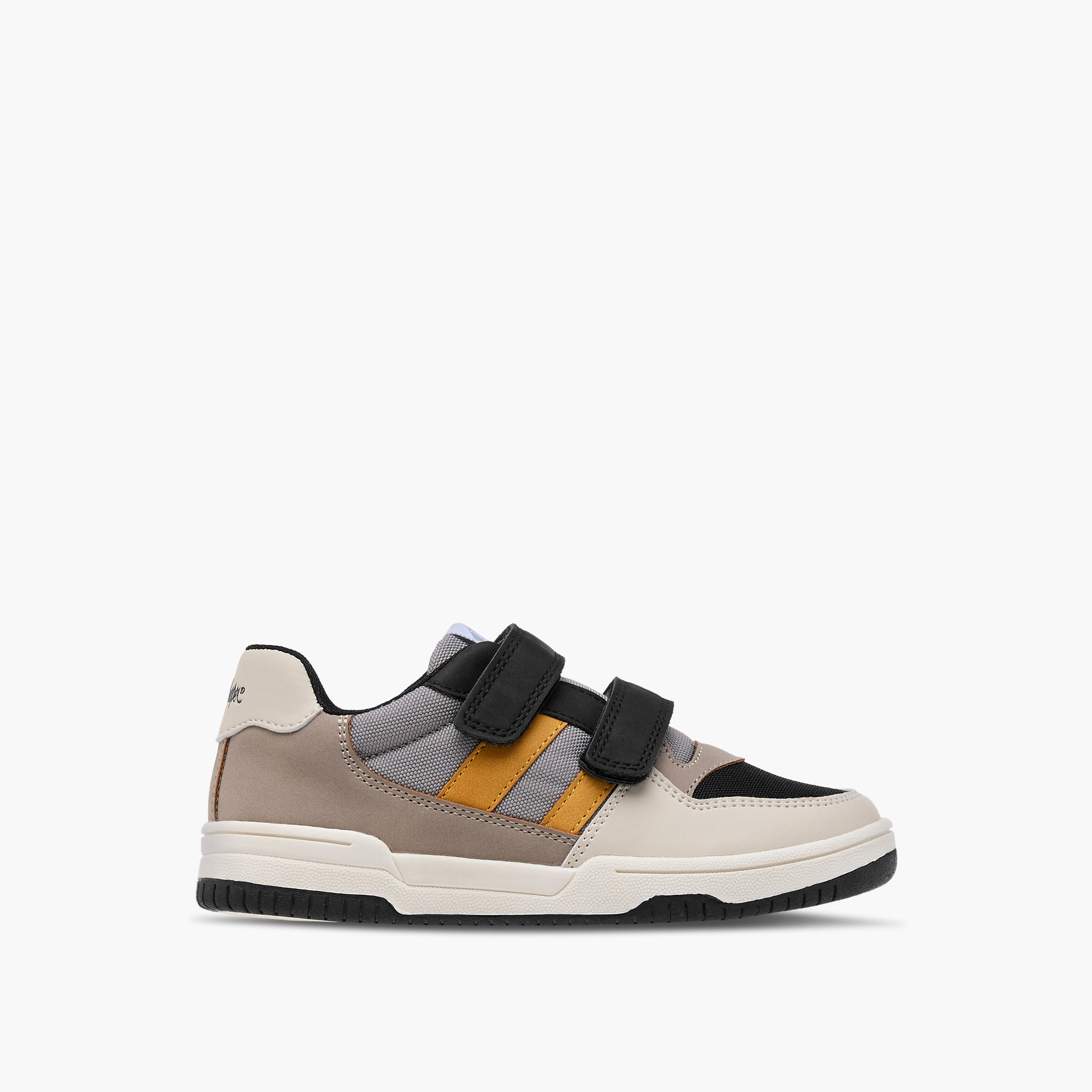 Lee Cooper Boys Panelled Sneakers with Hook and Loop Closure-boys-shoes-sneakers-image-3