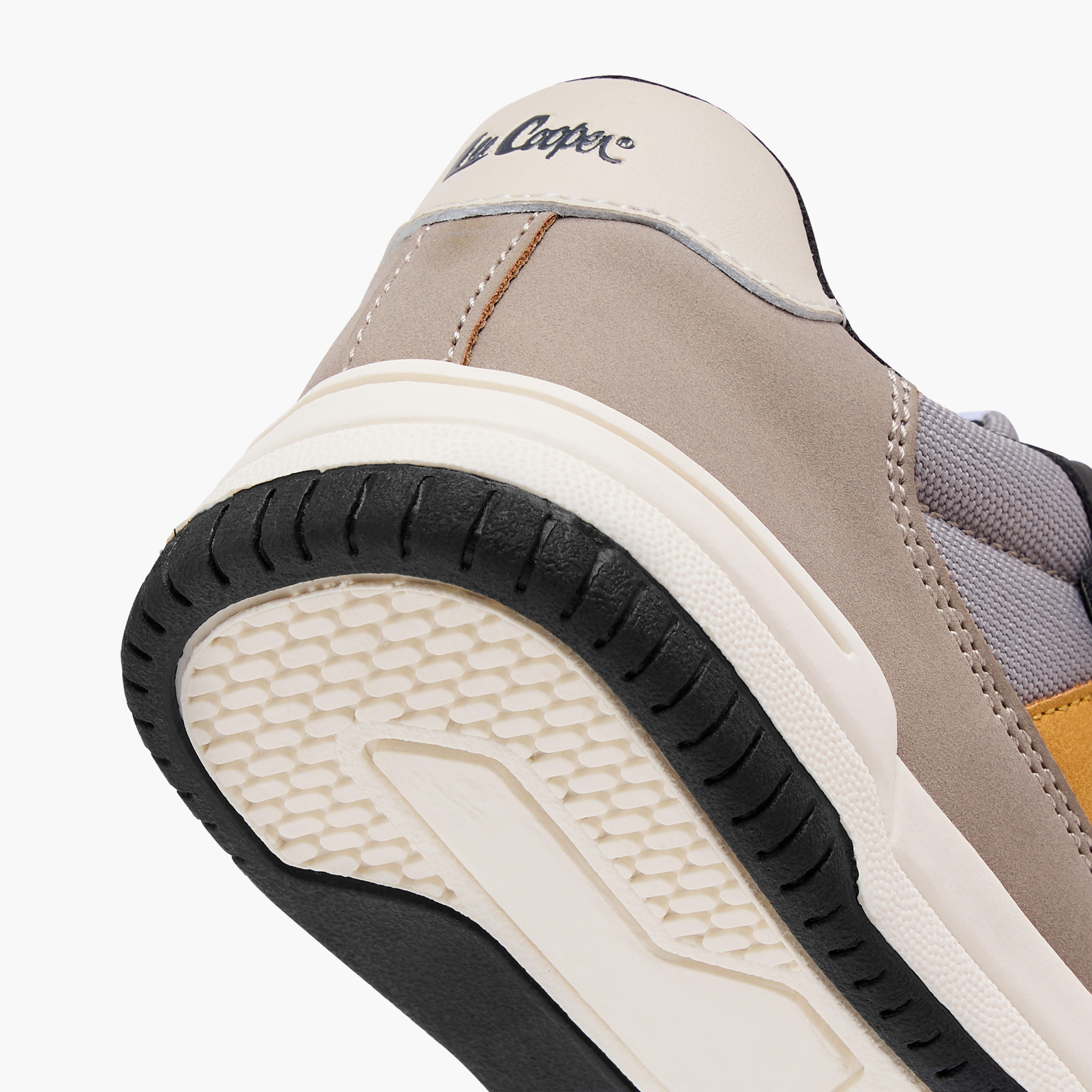 Lee Cooper Boys Panelled Sneakers with Hook and Loop Closure-boys-shoes-sneakers-image-5