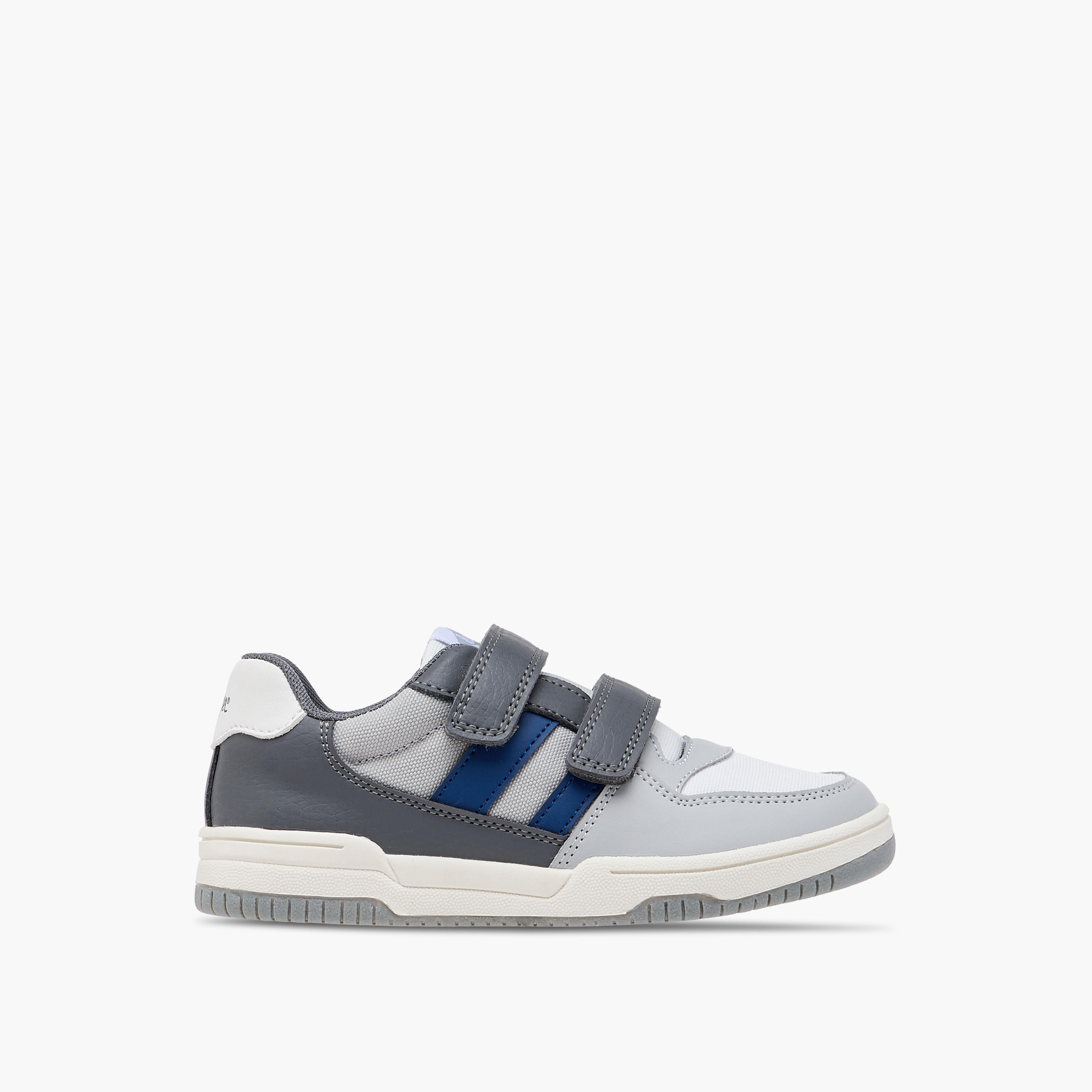 Lee Cooper Boys Panelled Sneakers with Hook and Loop Closure-boys-shoes-sneakers-image-3